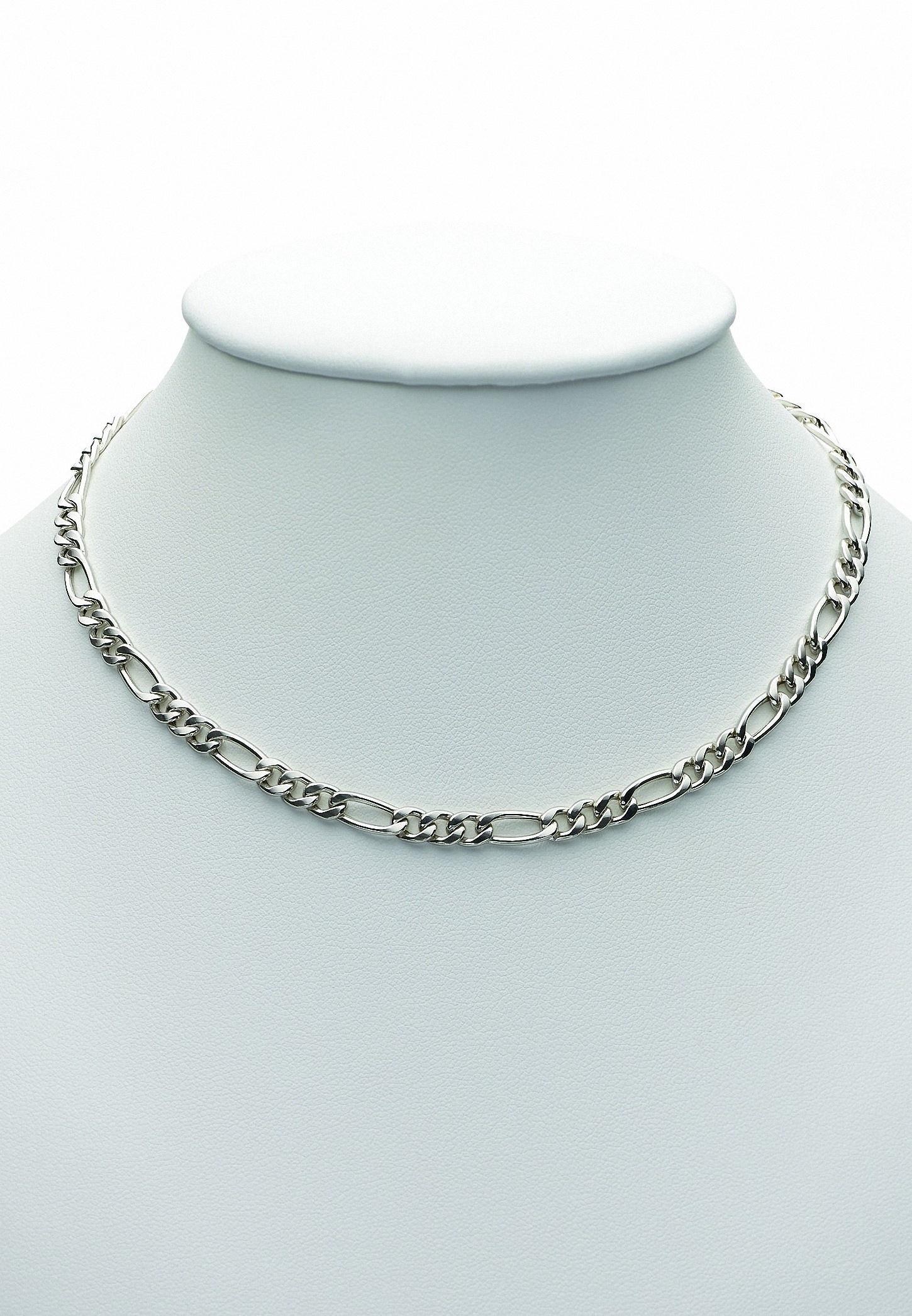 Adelia´s Silberkette »925 Silber Figaro Halskette 45 cm Ø 4,6 mm«