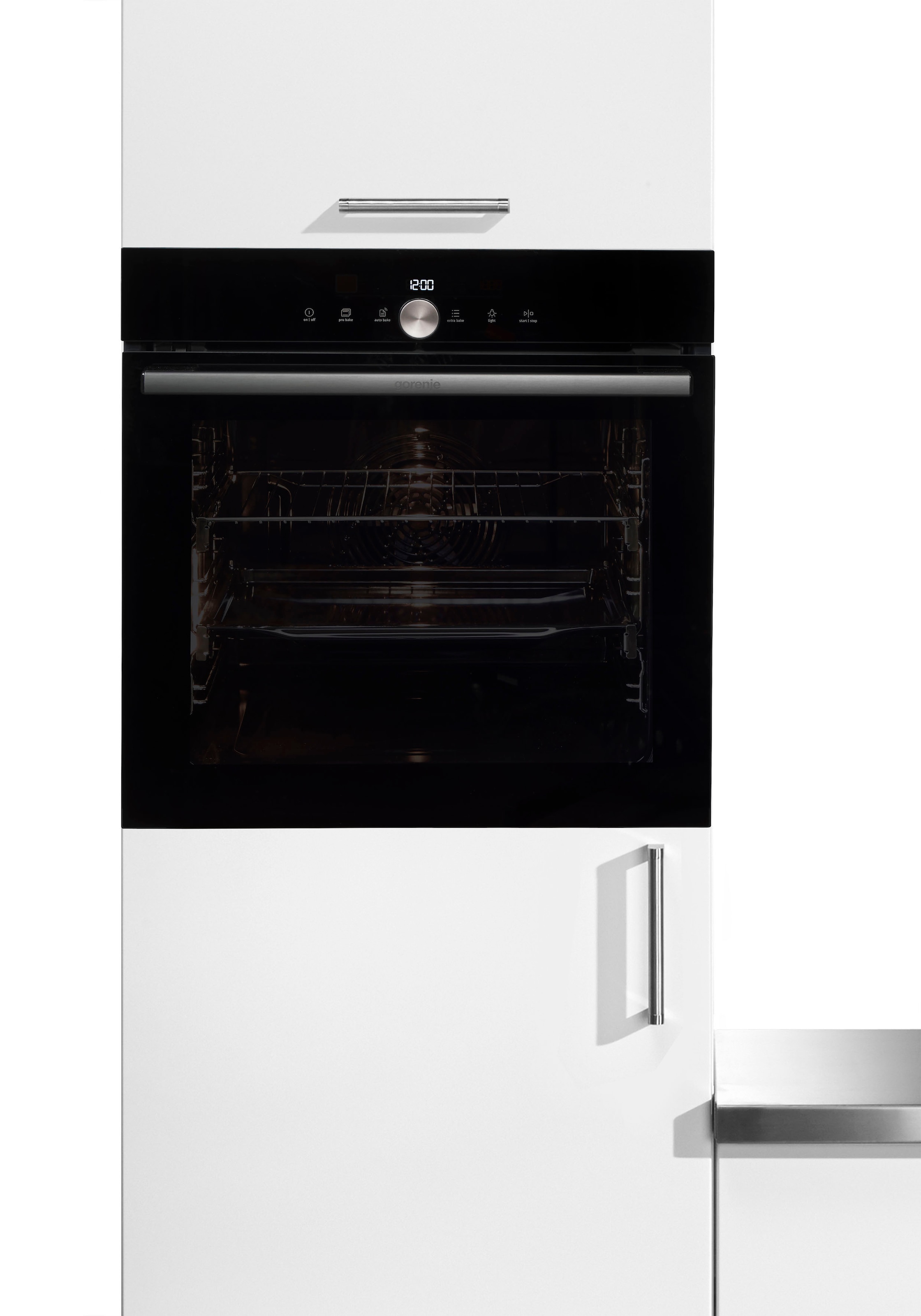 GORENJE Pyrolyse Backofen  »BPS 6747 A09DBGOT«, mit 2-fach-Teleskopauszug, Pyrolyse-Selbstreinigung, Black Design; AirFry-Funktion