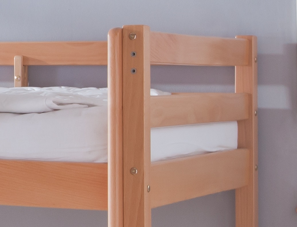 Relita Hochbett »Toby«, wahlweise mit Rolllattenrost, in Buche weiß oder natur lackiert