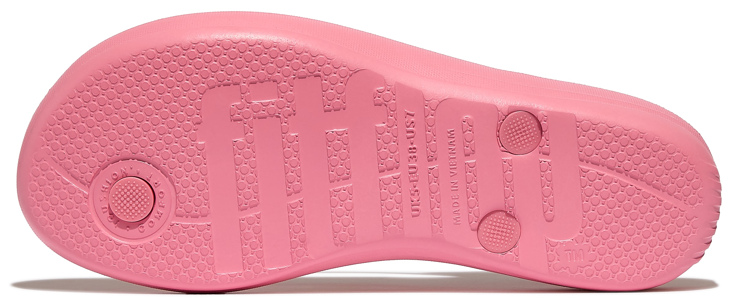 Fitflop Zehentrenner »IQUSHION«, Keilabsatz, Sommerschuh, Schlappen in schmaler Form