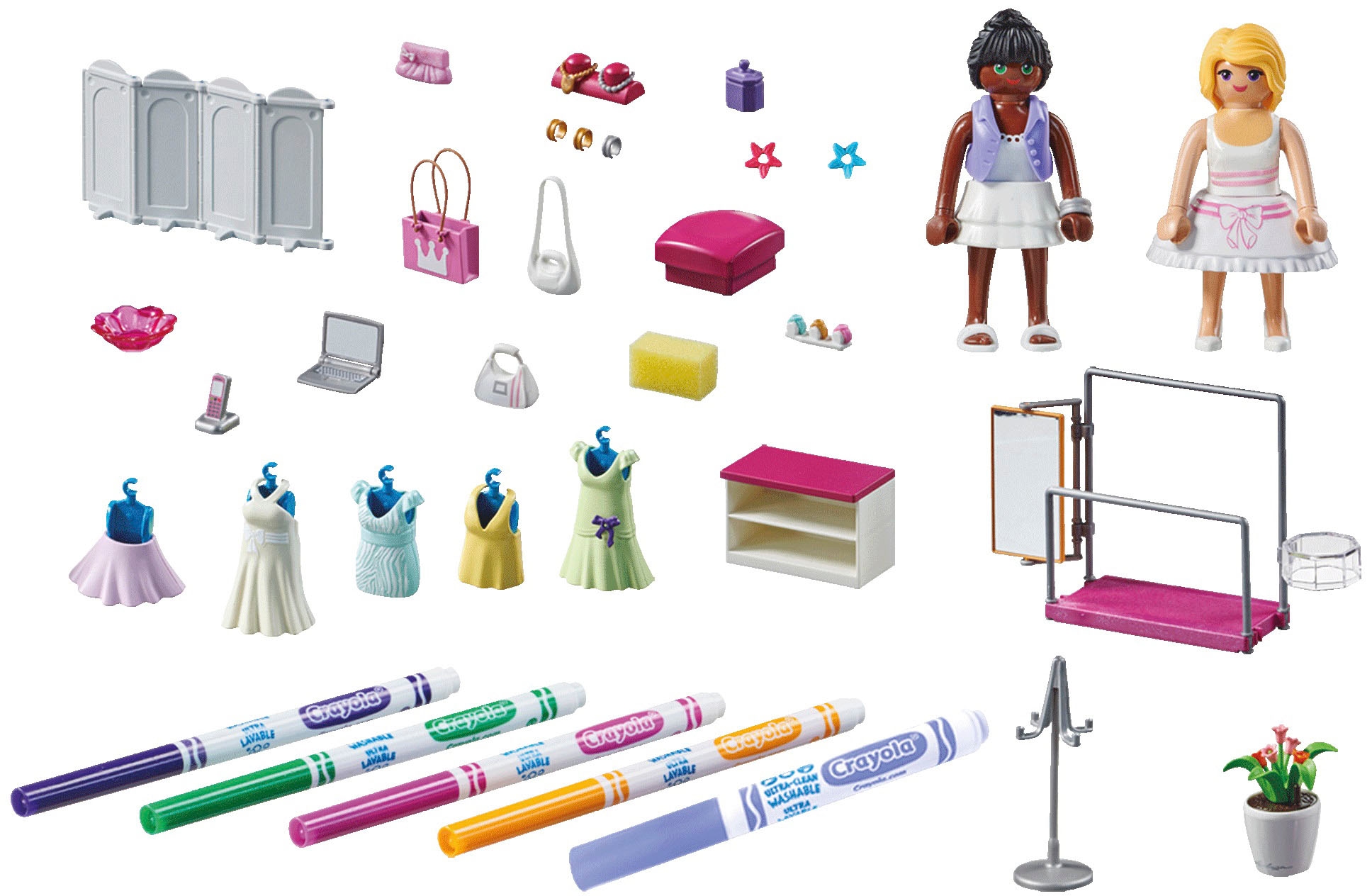 Playmobil® Konstruktions-Spielset »Fashionboutique (71372), Color«, (82 St.)