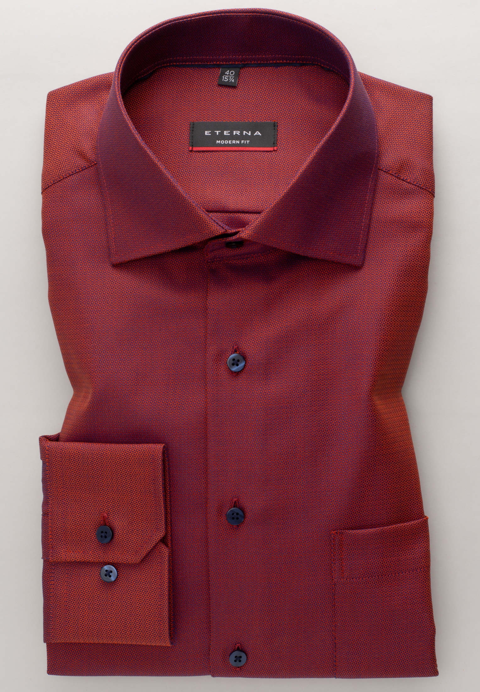 Eterna Langarmhemd »MODERN FIT« NON IRON (bügelfrei)