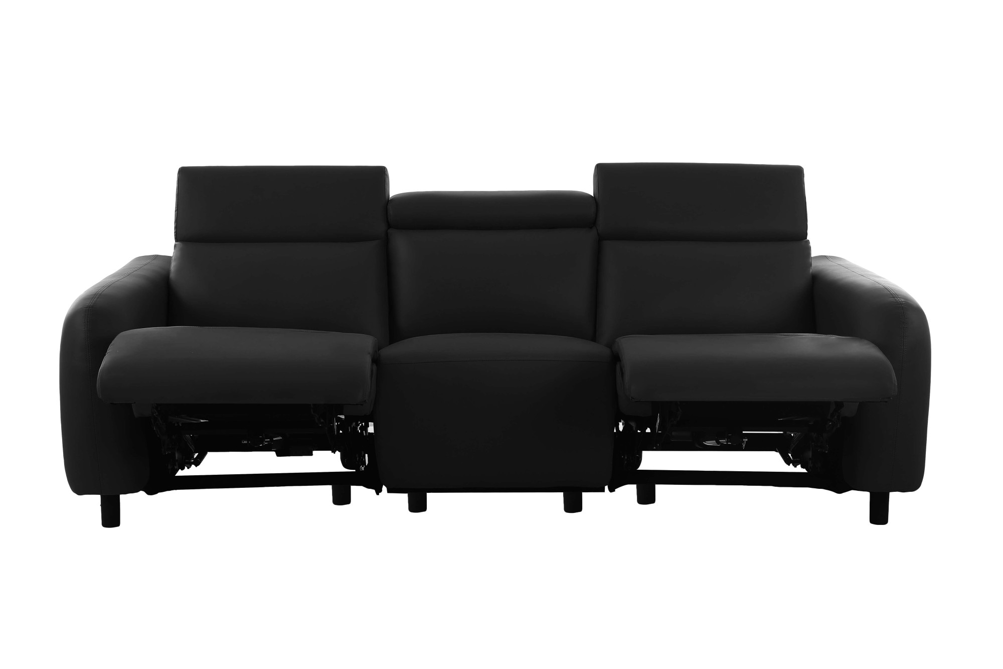 Home affaire 3-Sitzer »SKAANE Lederoptik, 229 cm, manuelle-u. elektrische Relaxfunktion«, Relax-Funktion in 2 Sitzen, Kopfteilverstellung, Federkernpolsterung