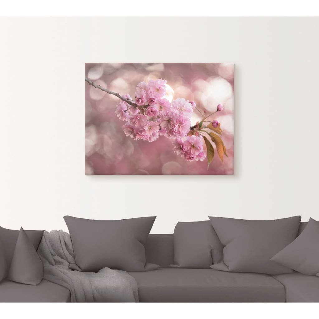 Artland Wandbild »Japanische Kirschblüte in Love III«, Blumen, (1 St.)