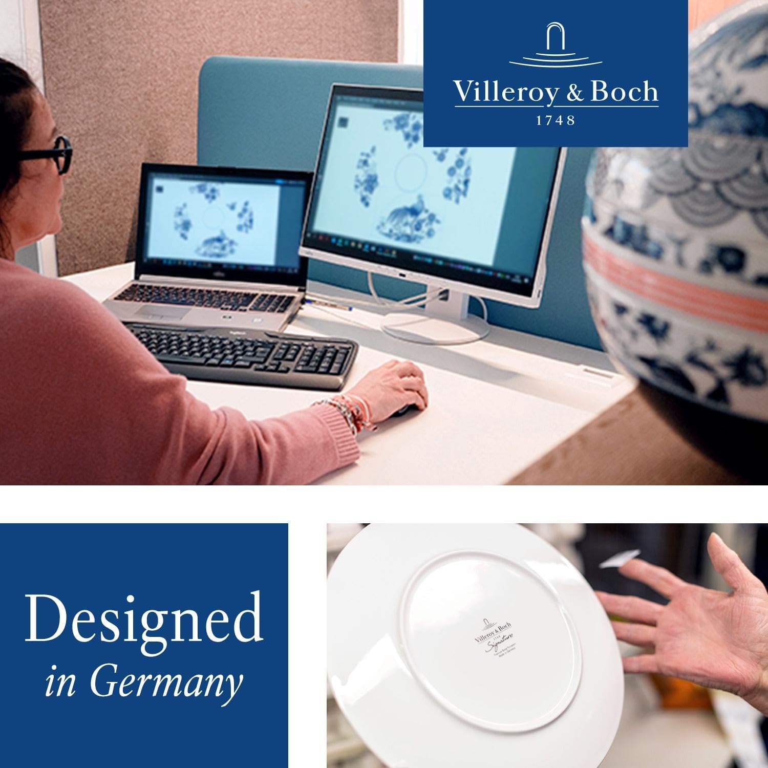 Villeroy & Boch Kindergeschirr-Set »Kindergeschirr-Set Disney Stitch 7er Set bunt« Spülmaschinenfest, Mikrowellensicher