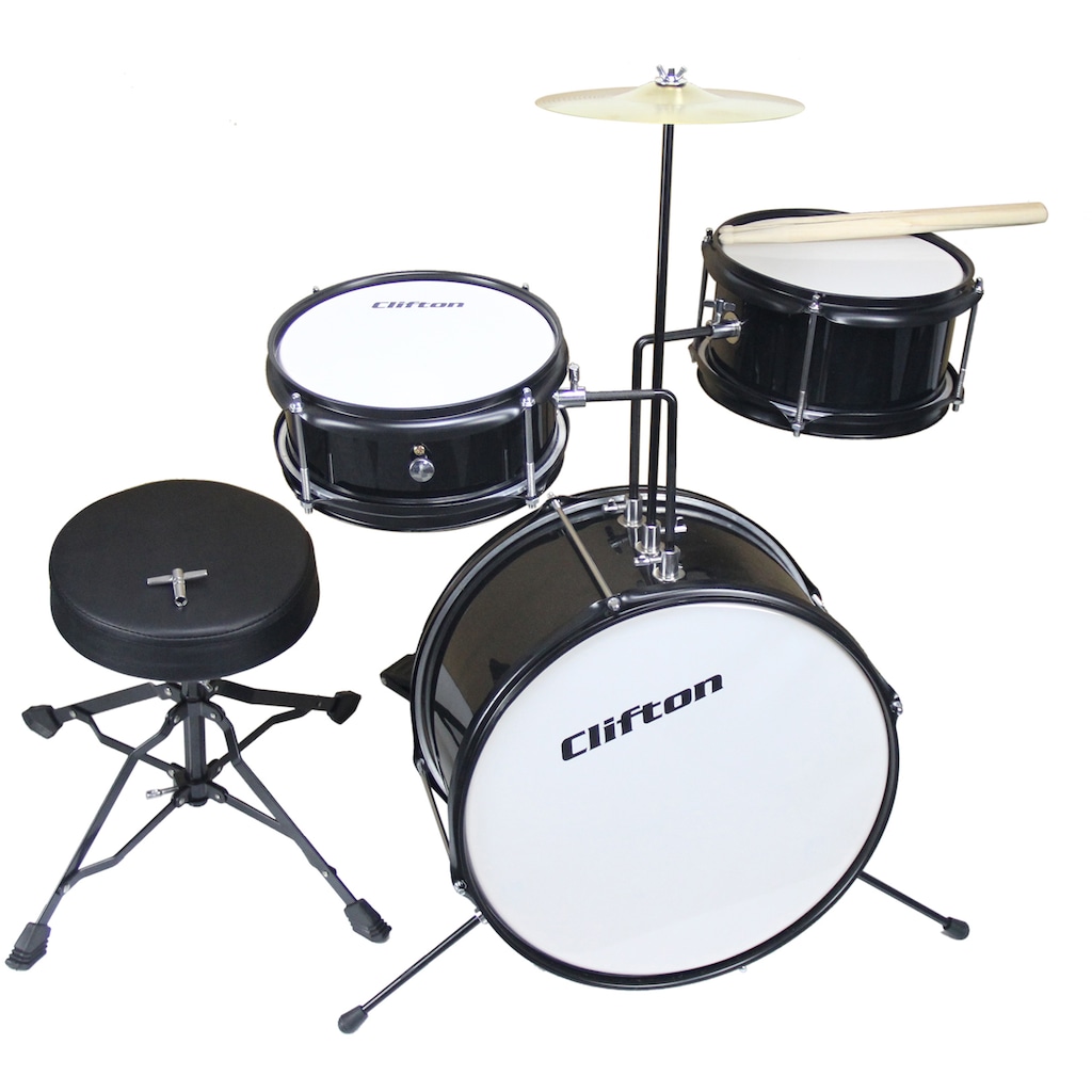 Clifton Kinderschlagzeug »Junior Drum, schwarz«