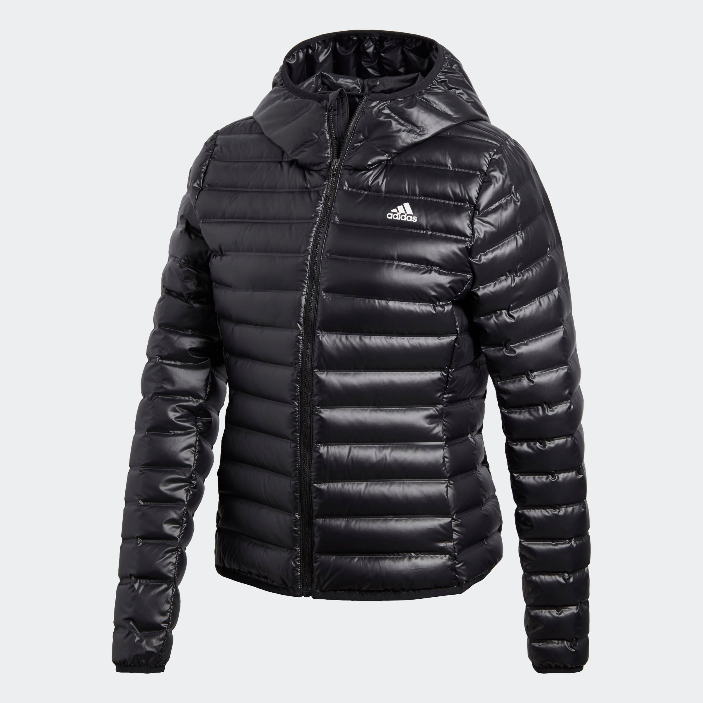 schwarze Daunenjacke von adidas