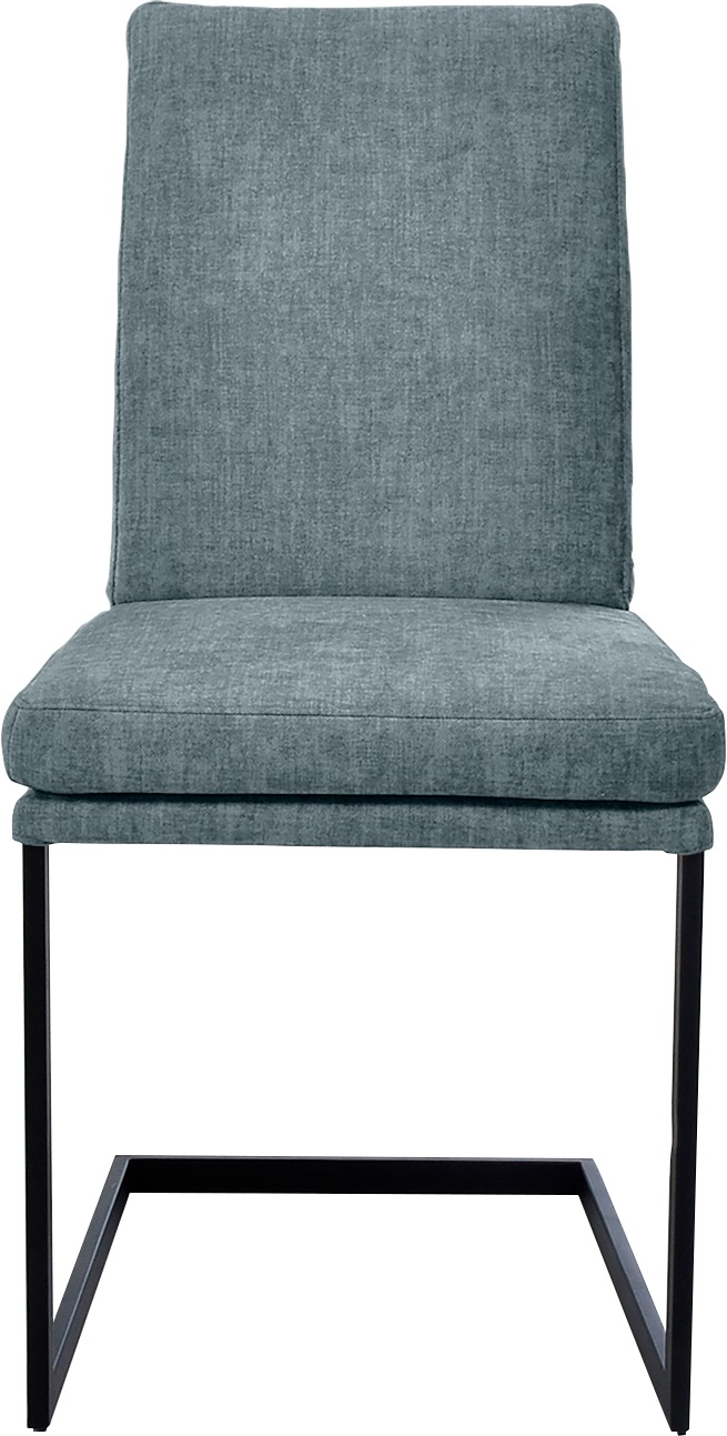 K+W Komfort & Wohnen Freischwinger () stabiles Hochkantrohr, Untergestell in Edelstahloptik oder schwarz