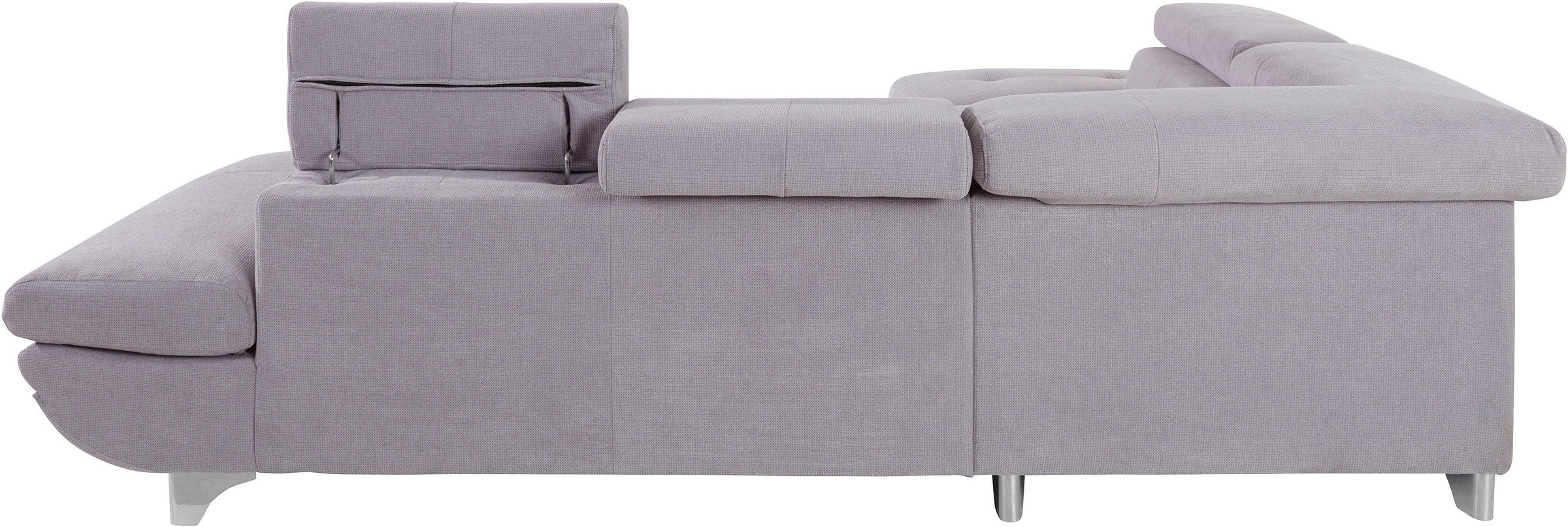 COTTA Polstergarnitur »Enterprise L-Form«, (Set), Set bestehend aus: Ecksofa mit Arm- & Kopfteilverstellung & Hocker
