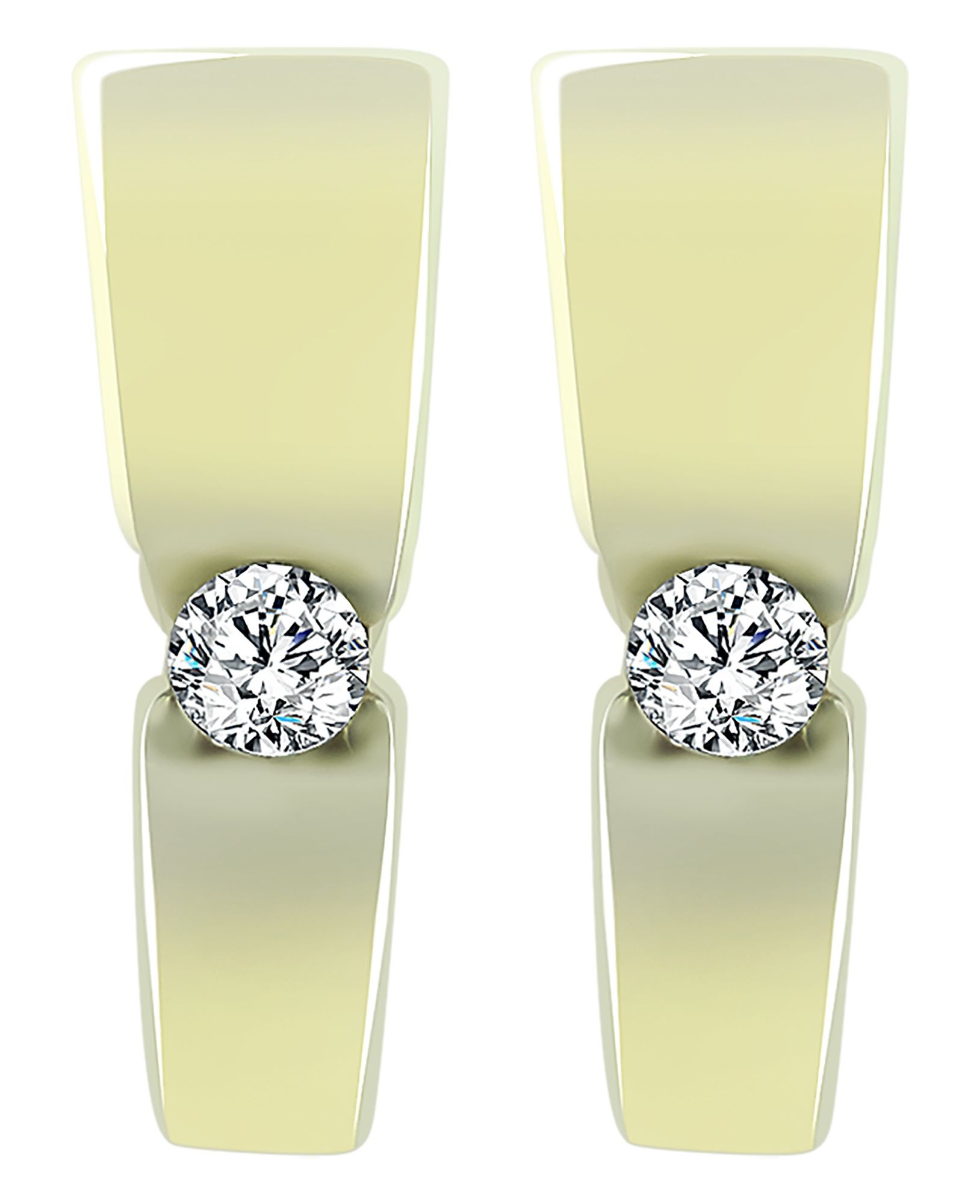 Adelia´s Paar Creolen »Damen Ohrringe ¿ Klappcreole aus 333 Gold mit Zirkonia«