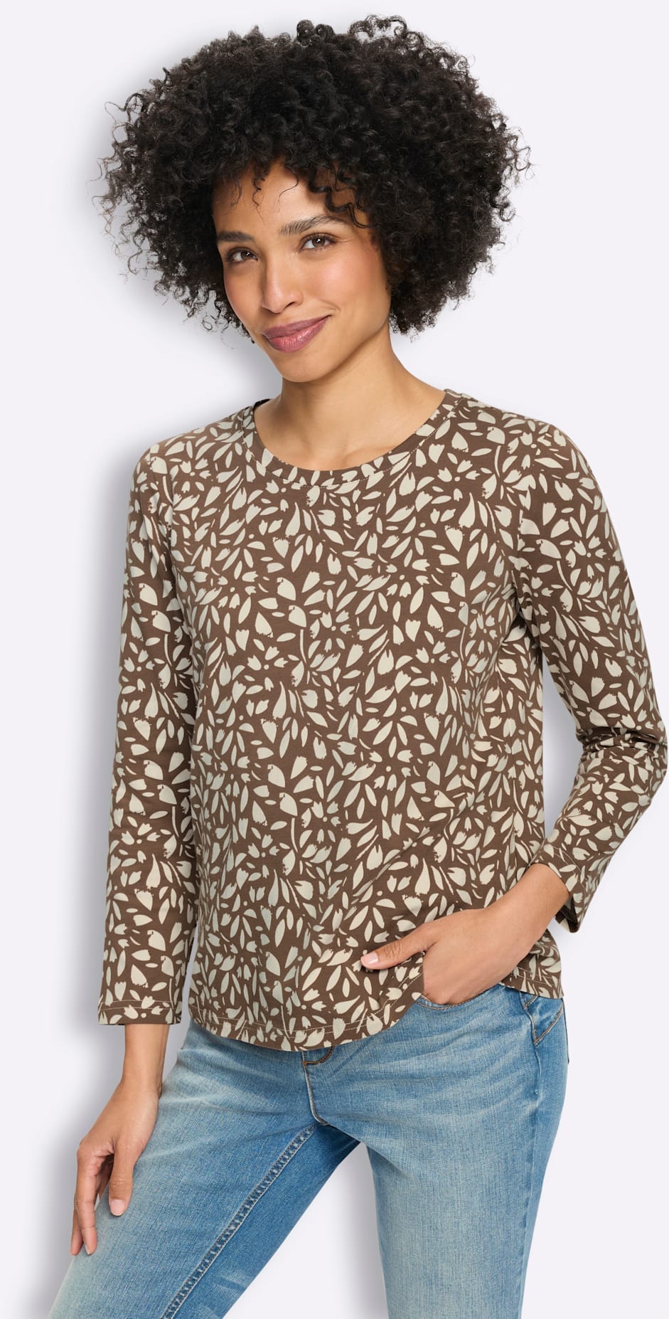 heine Langarmshirt »Druck-Shirt« 1