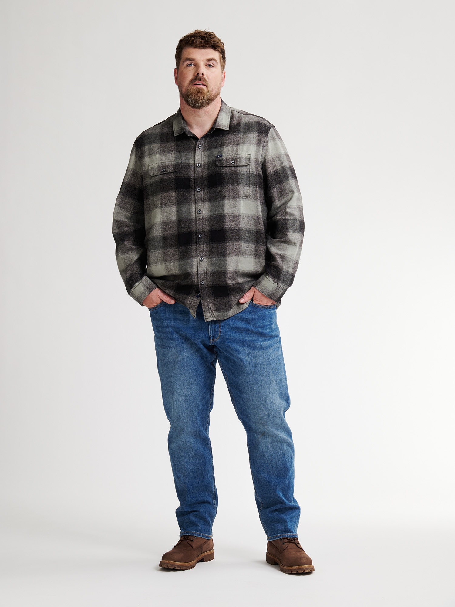 Petrol Industries Langarmhemd mit Brust Taschen