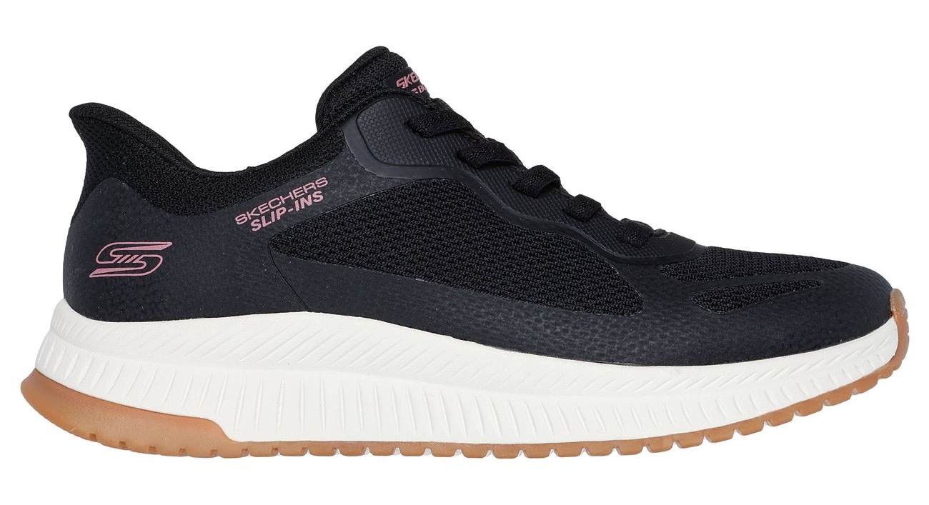 Skechers Slip-On Sneaker »BOBS SQUAD 4«, Slipper, Freizeitschuh, Halbschuh mit Memory Foam