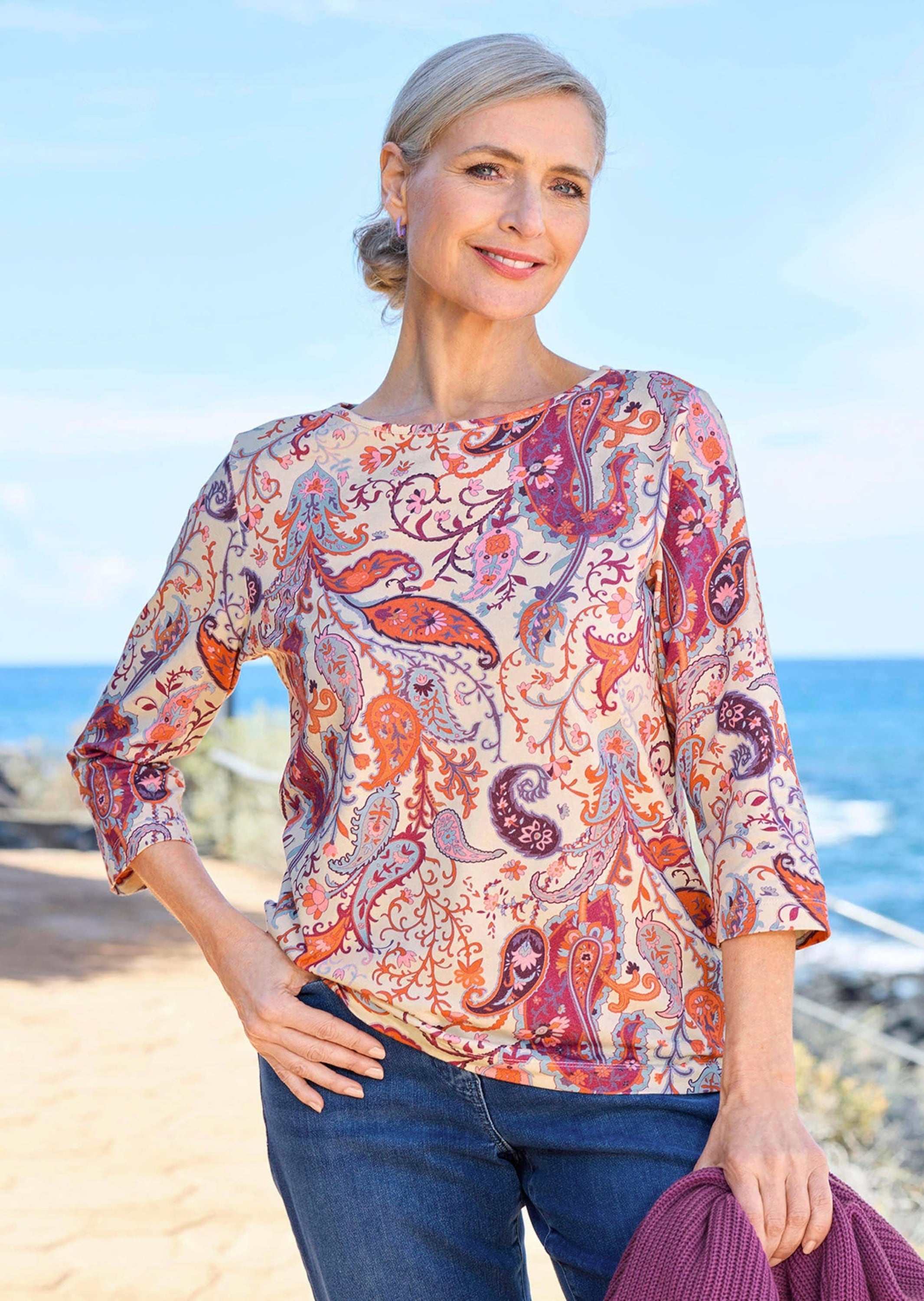 GOLDNER Kurzarmshirt »Bequemes Shirt aus Baumwoll-Jersey«
