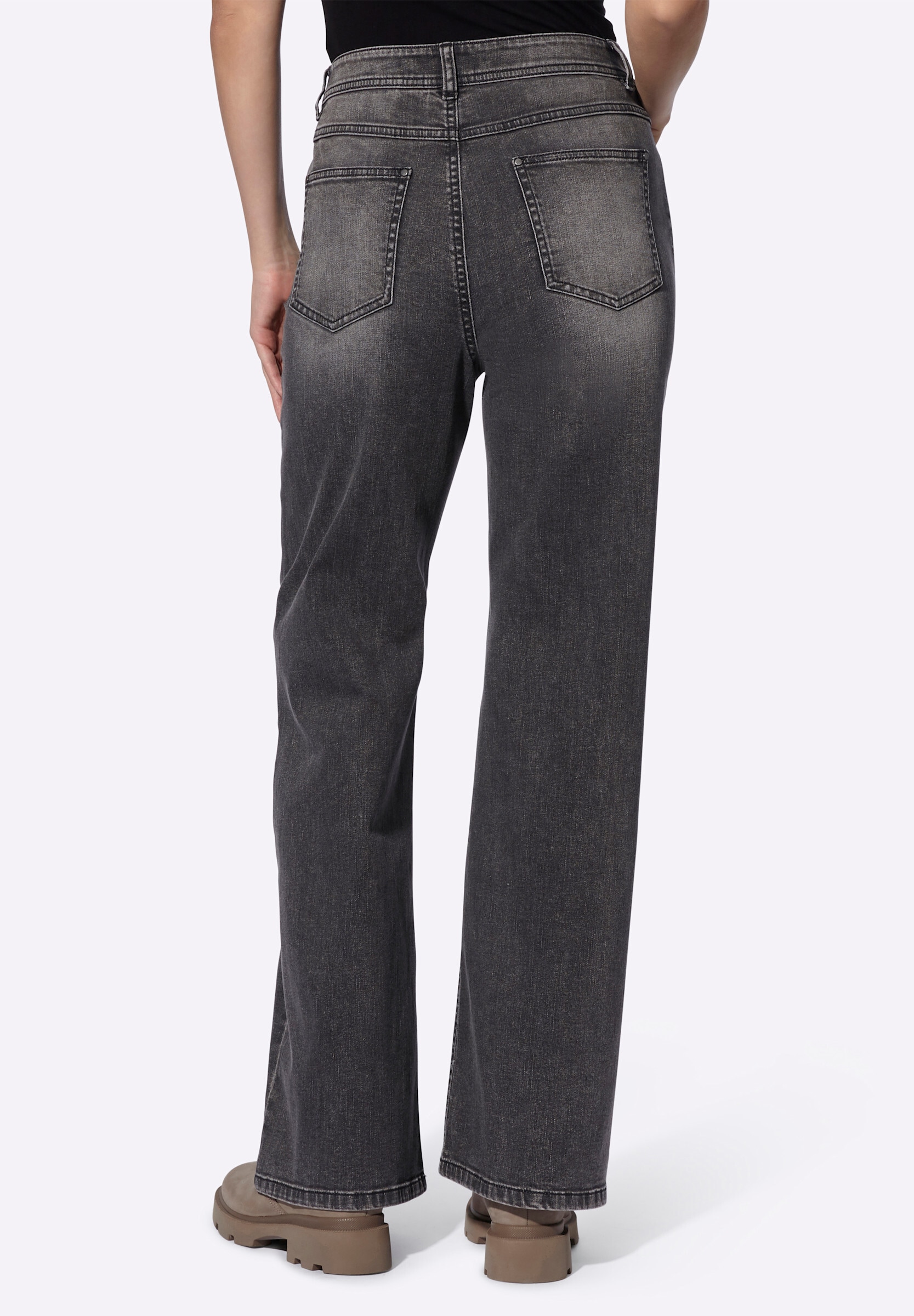 heine 5-Pocket-Jeans »Jeans Jeans mit weitem Bein«