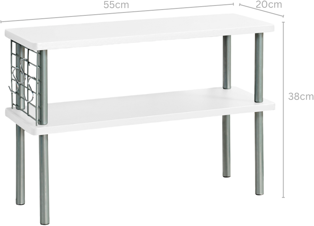 KESPER® Küchenregal »mit 2 Ebenen, FSC« 1 Stk. tlg. inkl. Harken für z.B. Scheren...