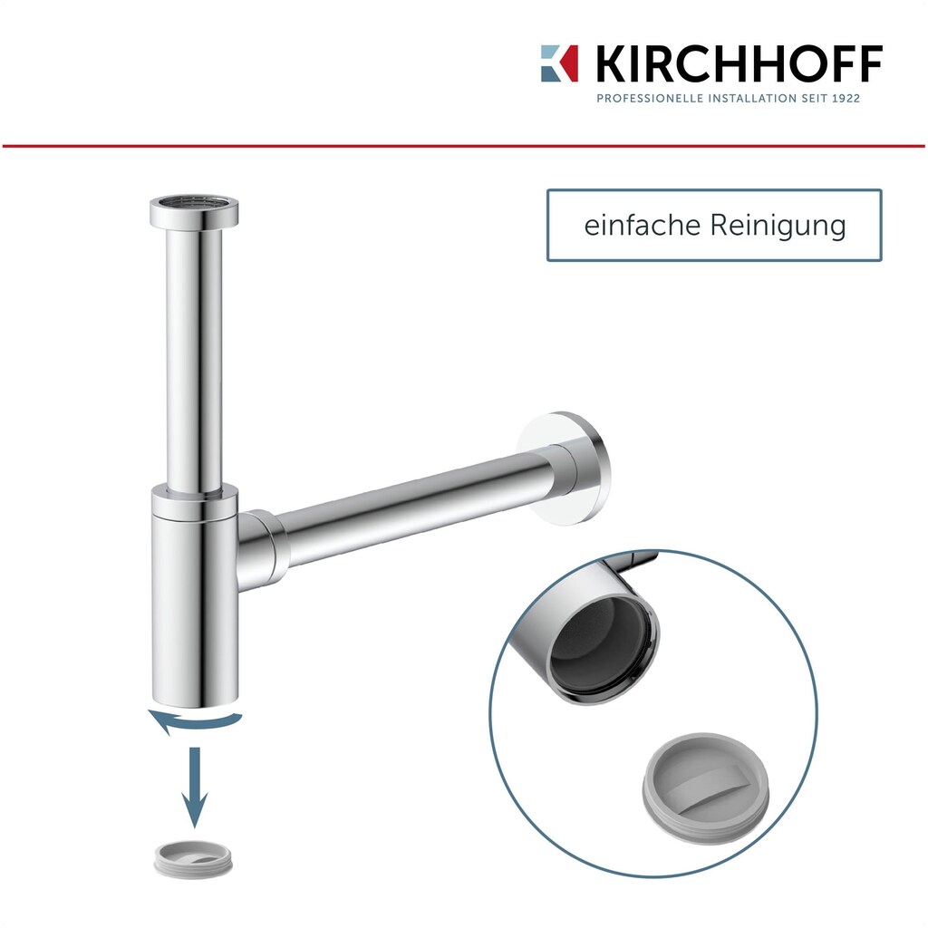 Kirchhoff Siphon »Design Flaschensiphon inkl. Reinigungsöffnung«