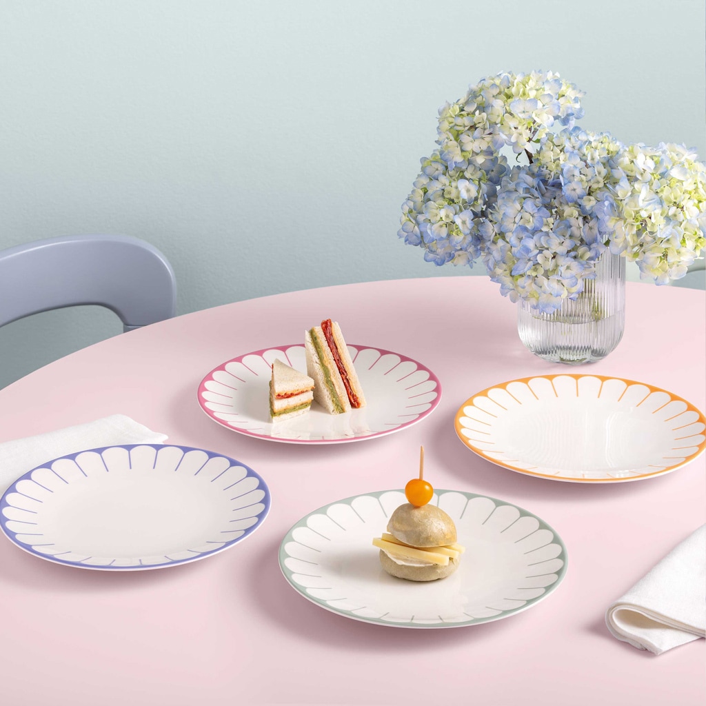 Villeroy & Boch Speiseteller »Speiseteller Fleur Couleur ø 26,6 cm 6er Set«