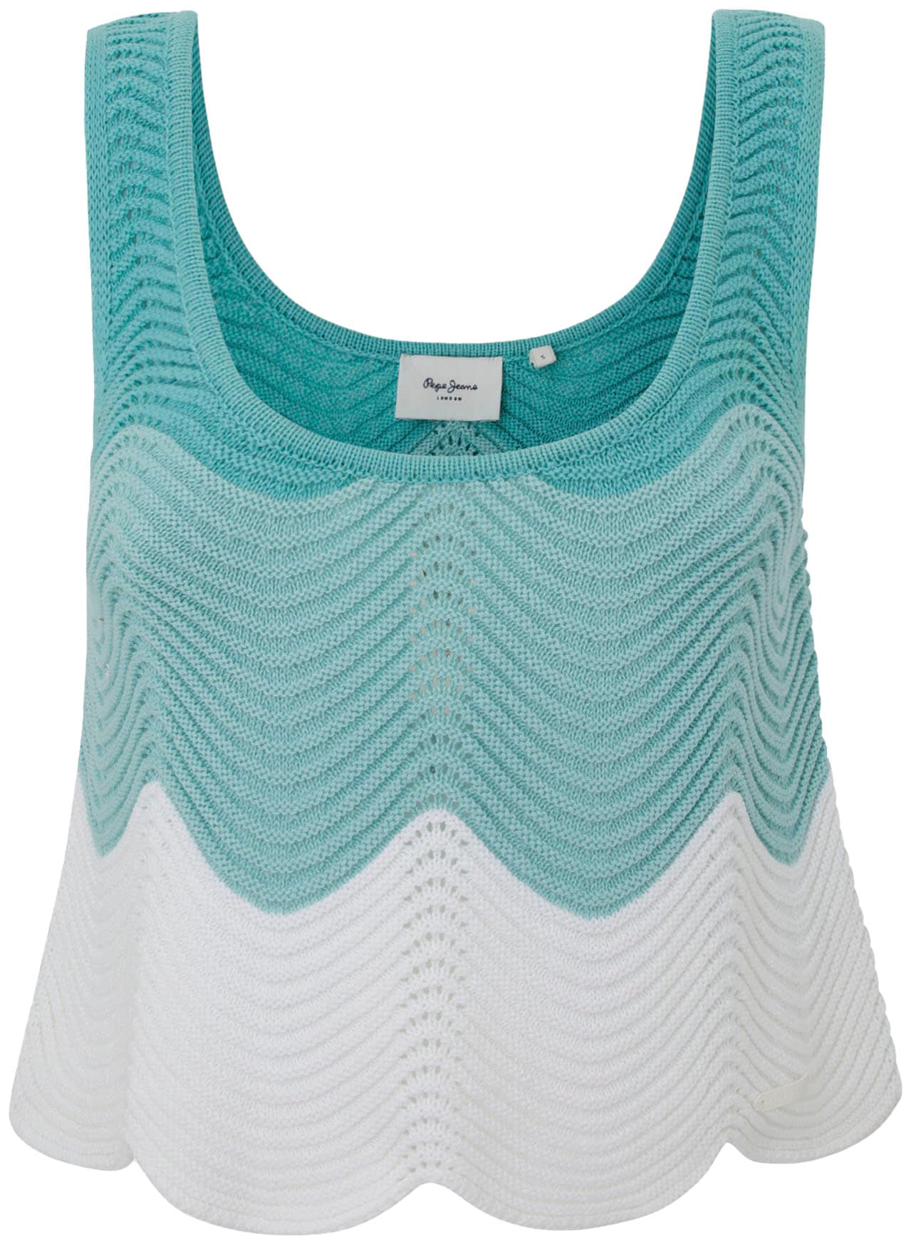 Pepe Jeans Stricktop »GALEA«, mit Wellensaum