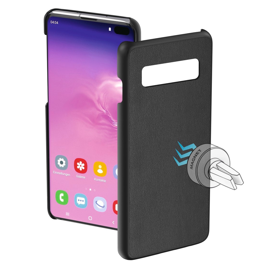 Cover, Hülle "Magnet" für Samsung Galaxy S10+, Schwar...
