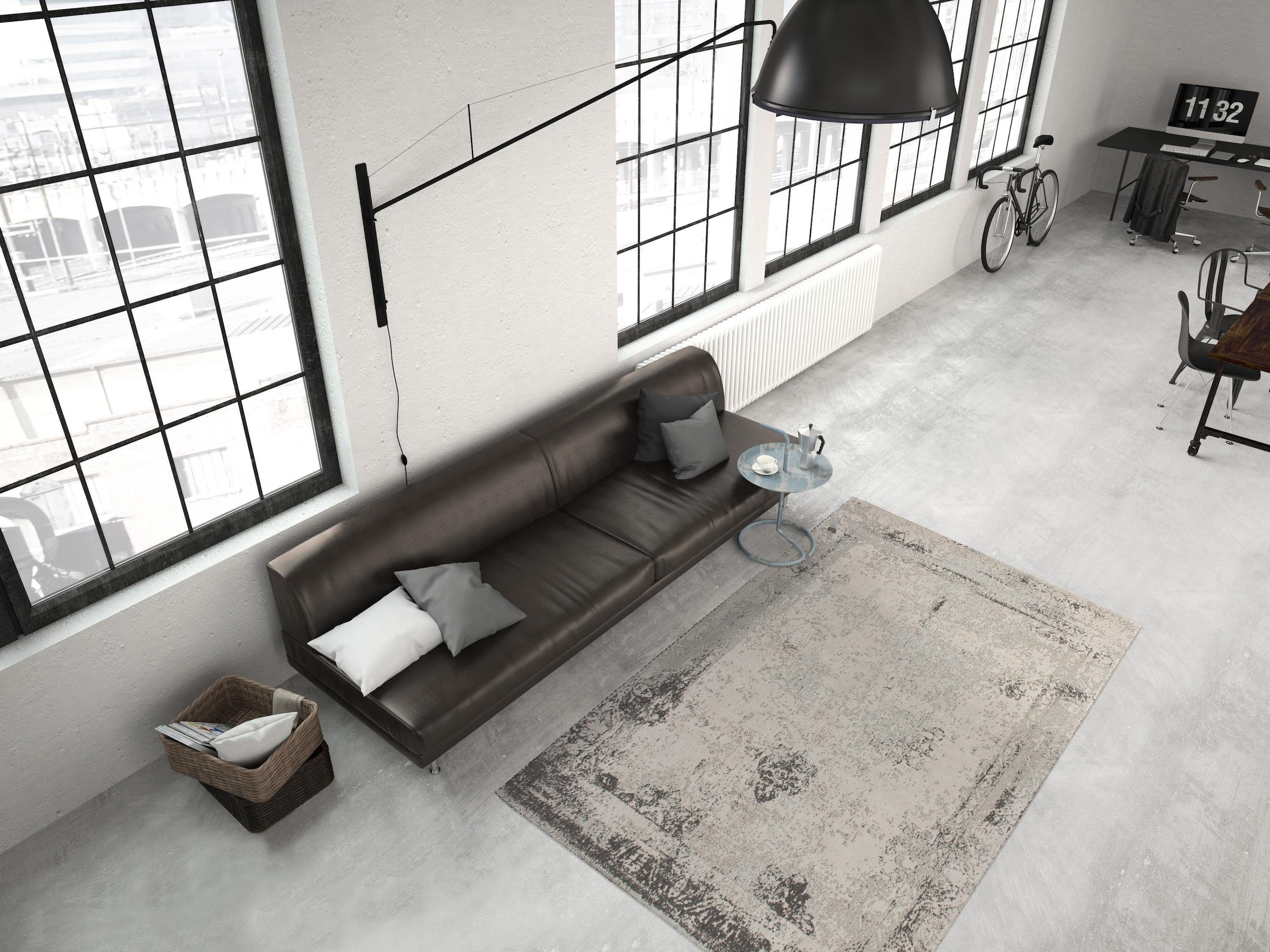Kayoom Teppich »Nostalgia 285«, rechteckig, 10 mm Höhe, Flachgewebe, Vintage Design, Wohnzimmer