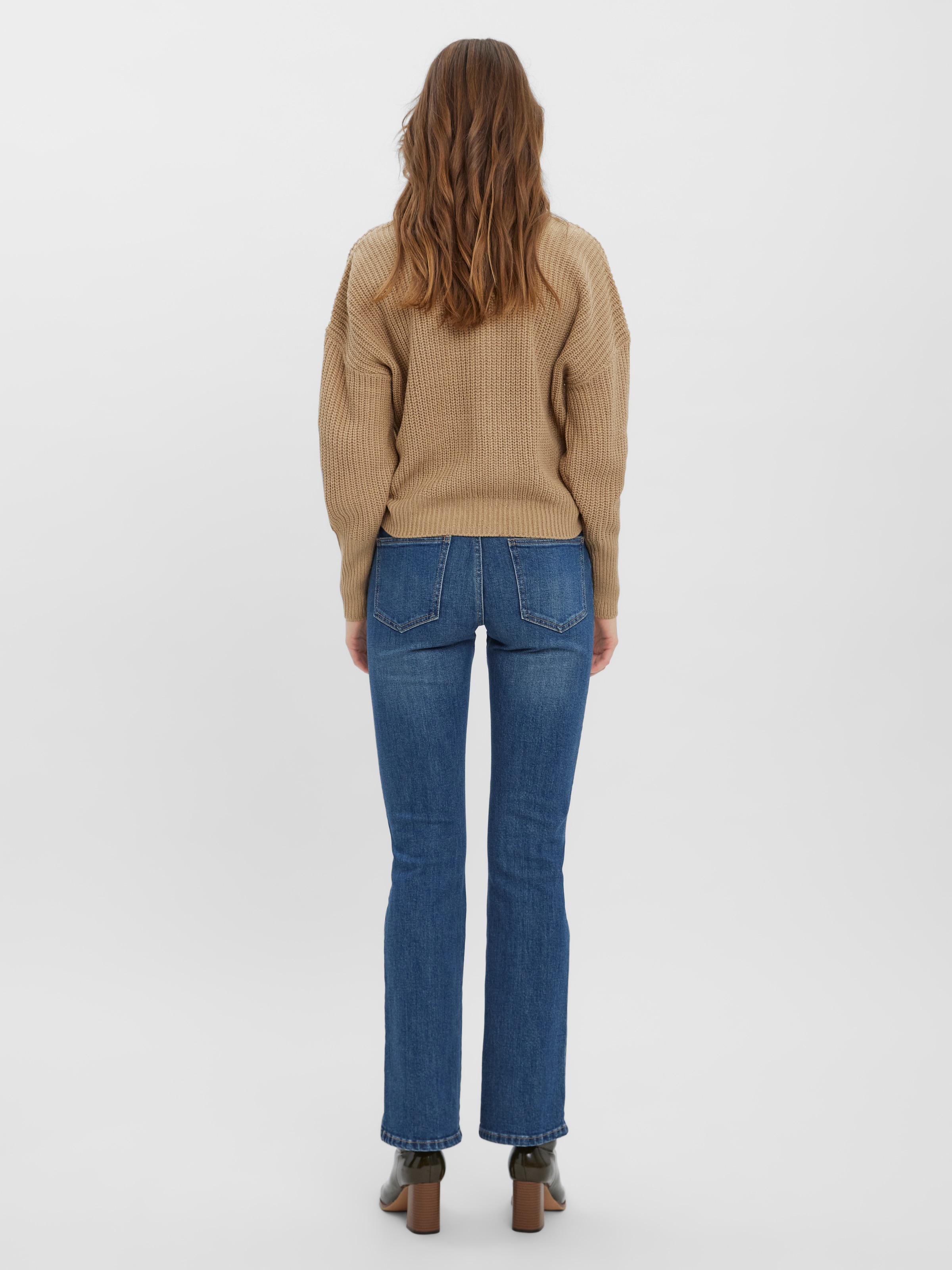 Vero Moda Strickjacke »VMLEA LS V-NECK CUFF CARDIGAN NOOS« Kunstfaser, regular fit