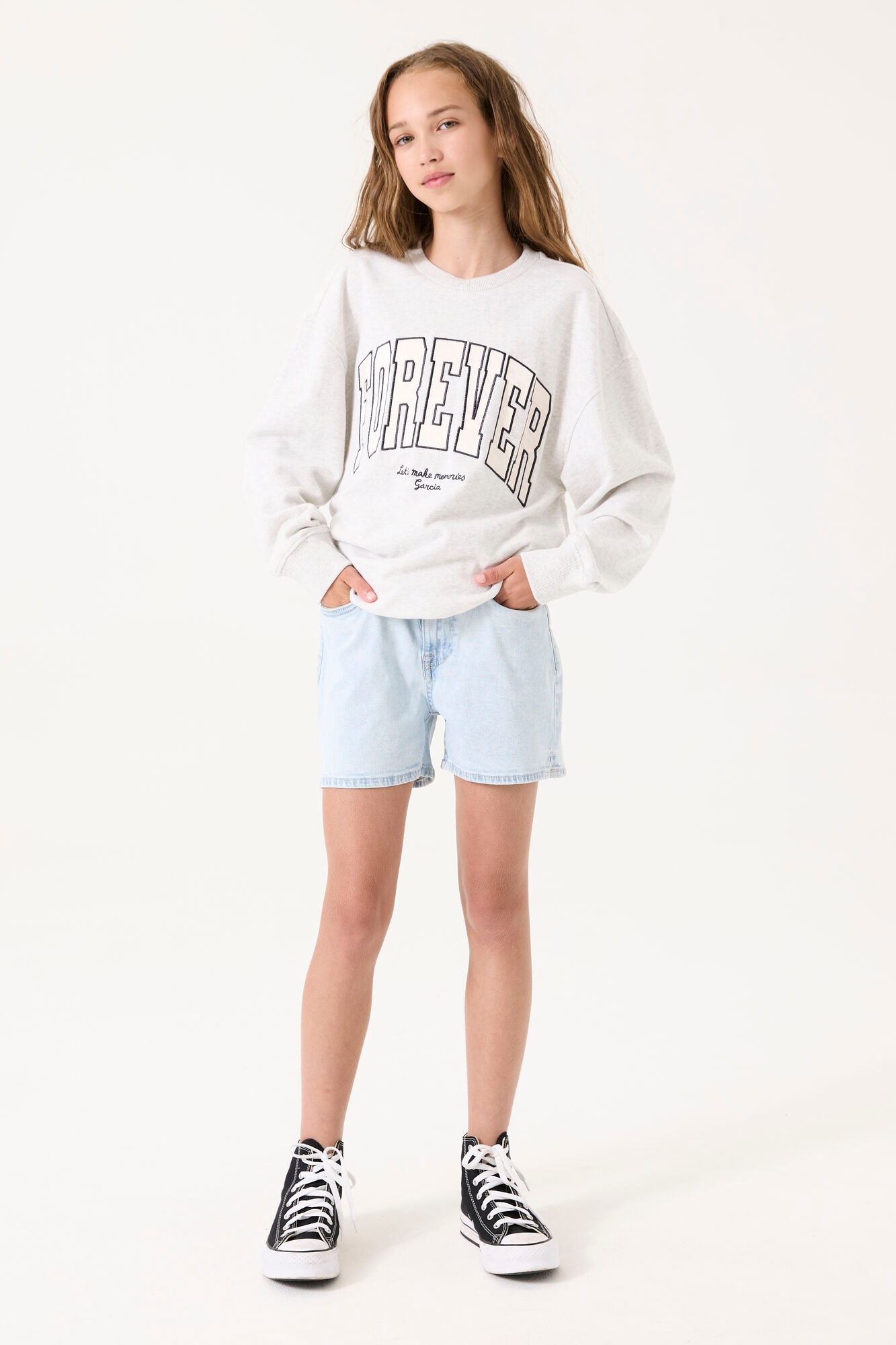Garcia Sweatshirt, mit Frontprint, for Girls