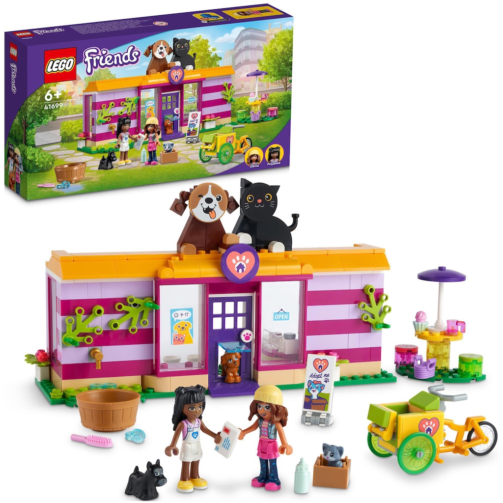 LEGO® Konstruktionsspielsteine »Tieradoptionscafé (41699), LEGO® Friends«, (292 St.)