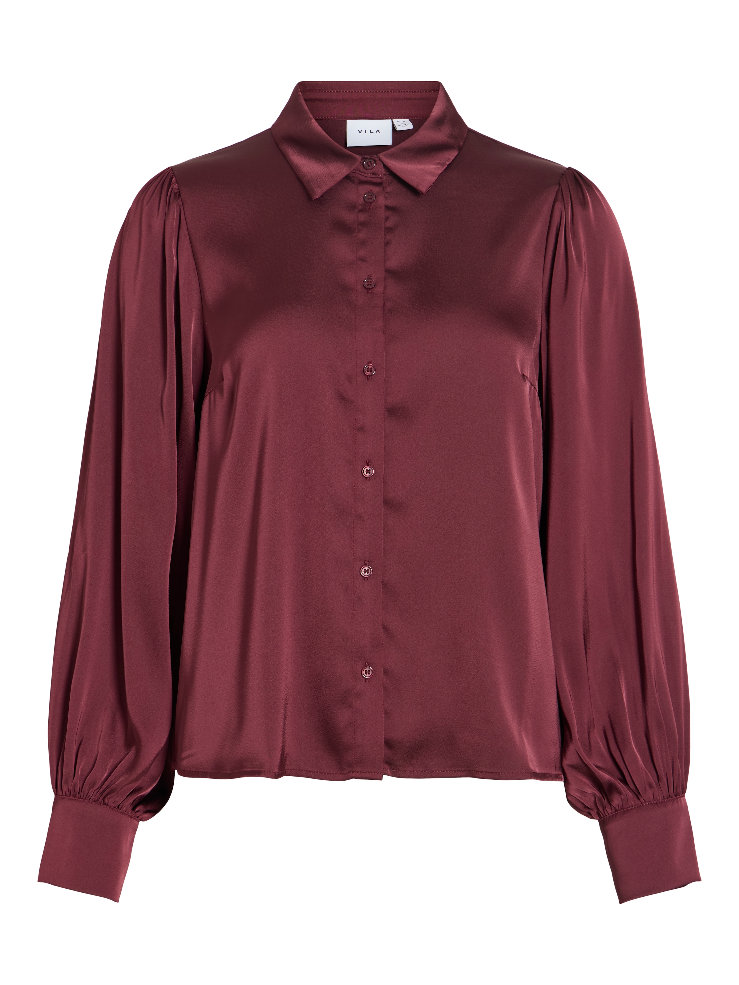 Vila Langarmbluse »VIENNA RAVENNA L/S BALLOON SHIRT - NOOS« Kunstfaser, regular fit