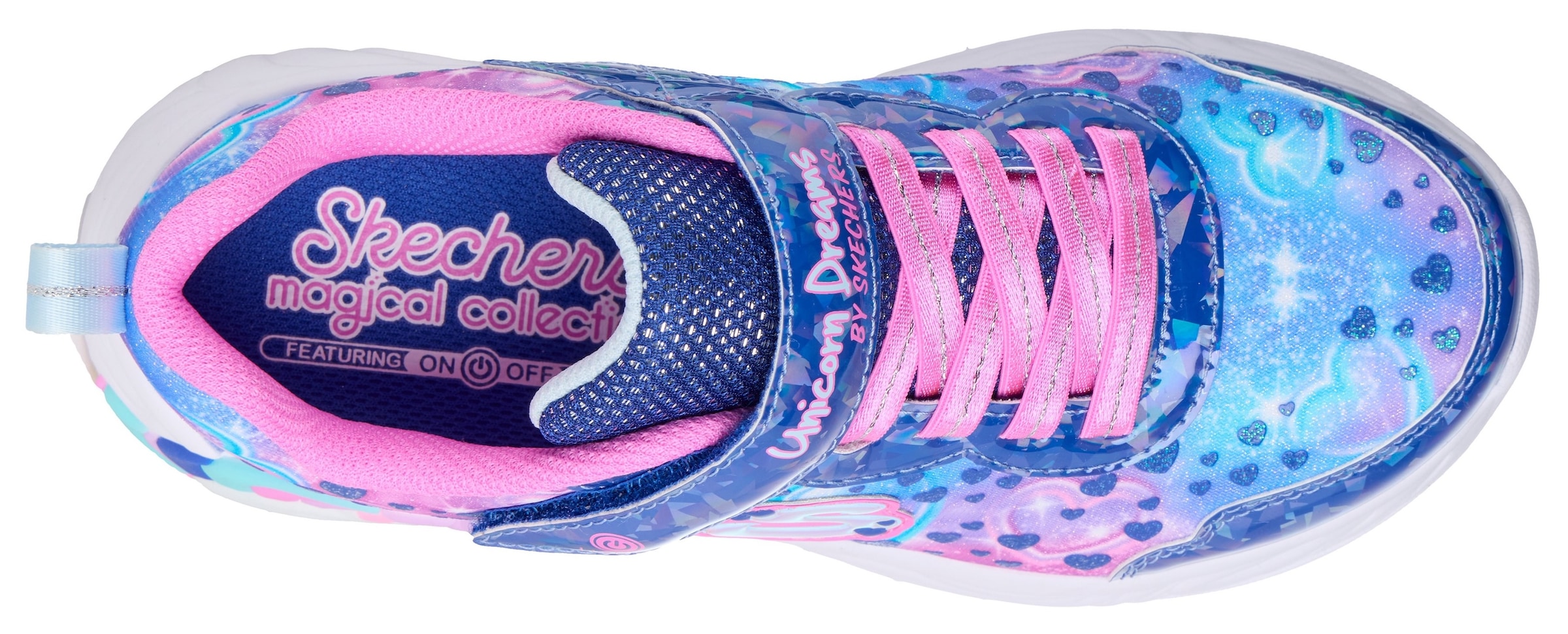 Skechers Sneaker »UNICORN DREAMS«  Klettschuh mit Einhorn, Größenschablone zum Download