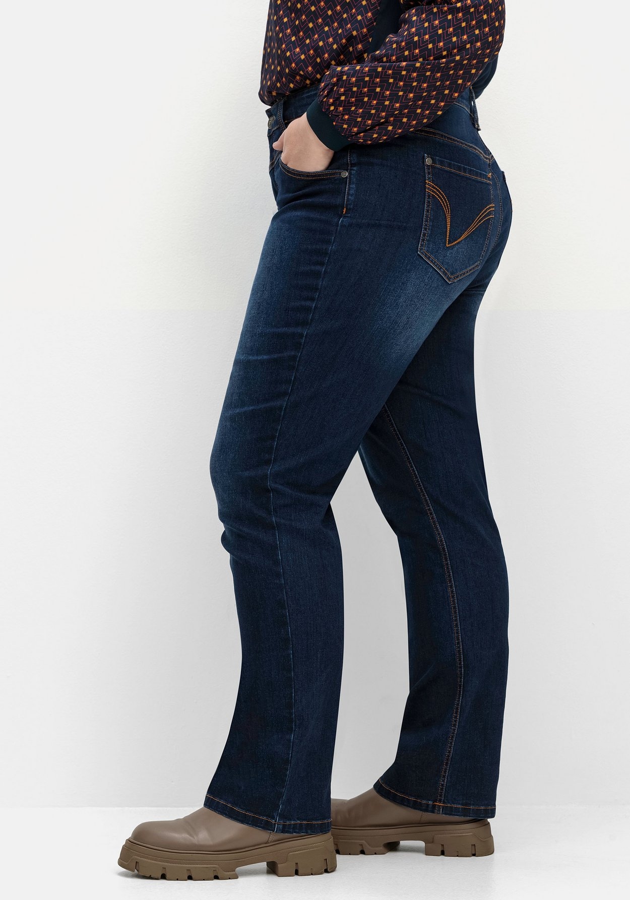 Sheego Stretch-Jeans »Gerade Jeans mit Bodyforming-Effekt«