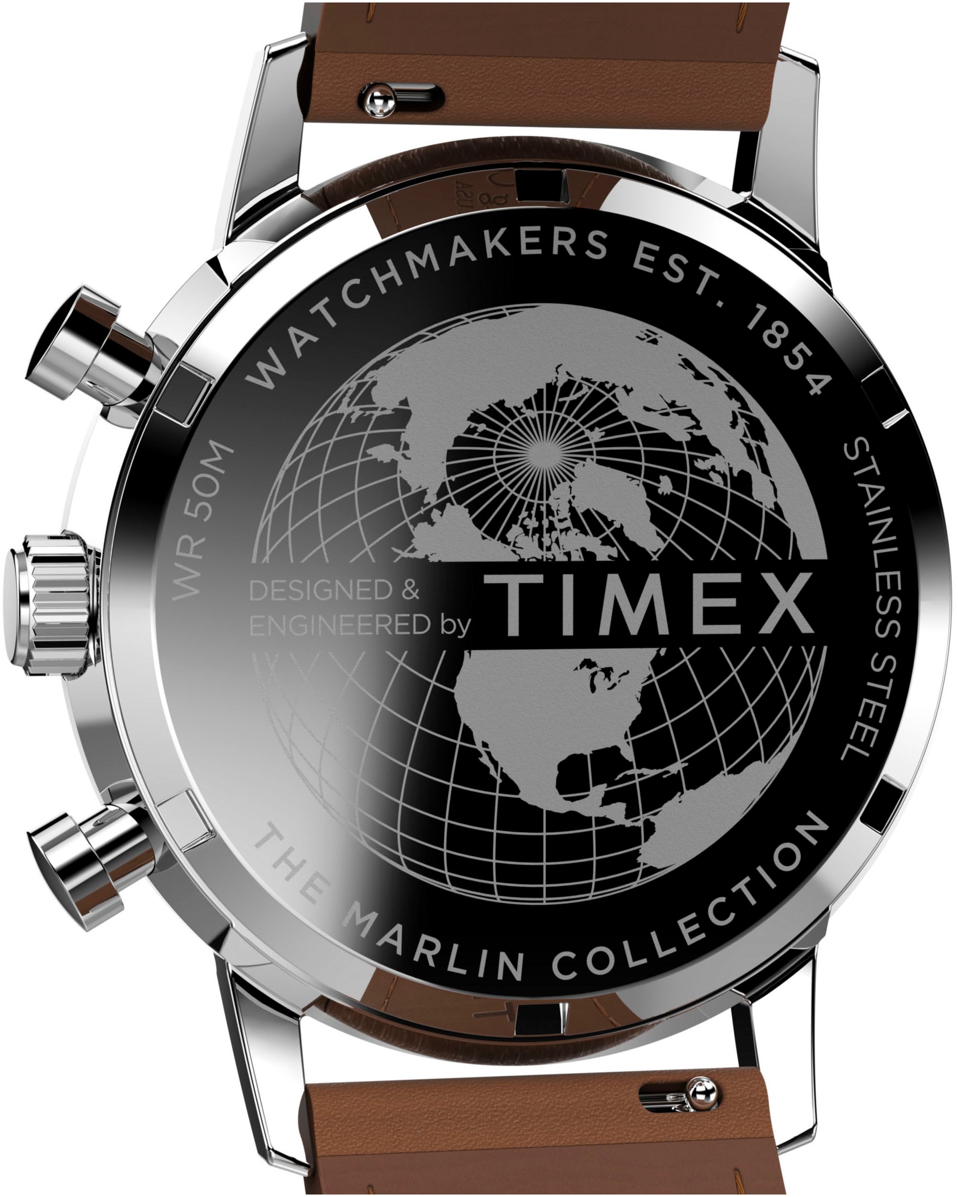 Timex Chronograph »MARLIN«, Quarzuhr, Armbanduhr, Herren, Datum, Stoppfunktion, 12/24-Std.-Anzeige