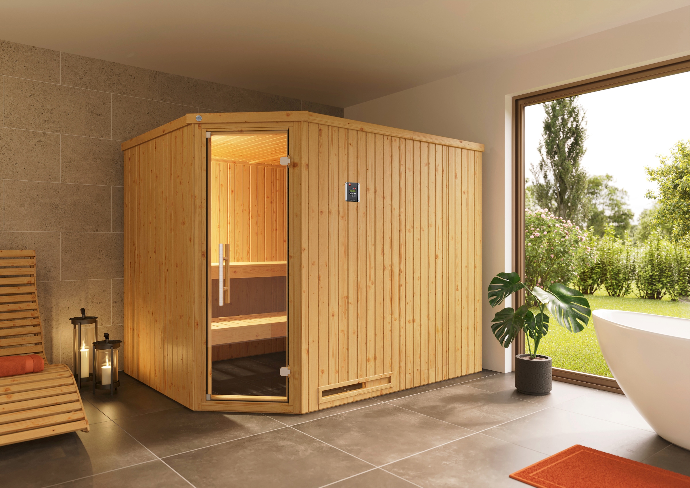 weka Sauna »Varberg 4«, ohne Ofen