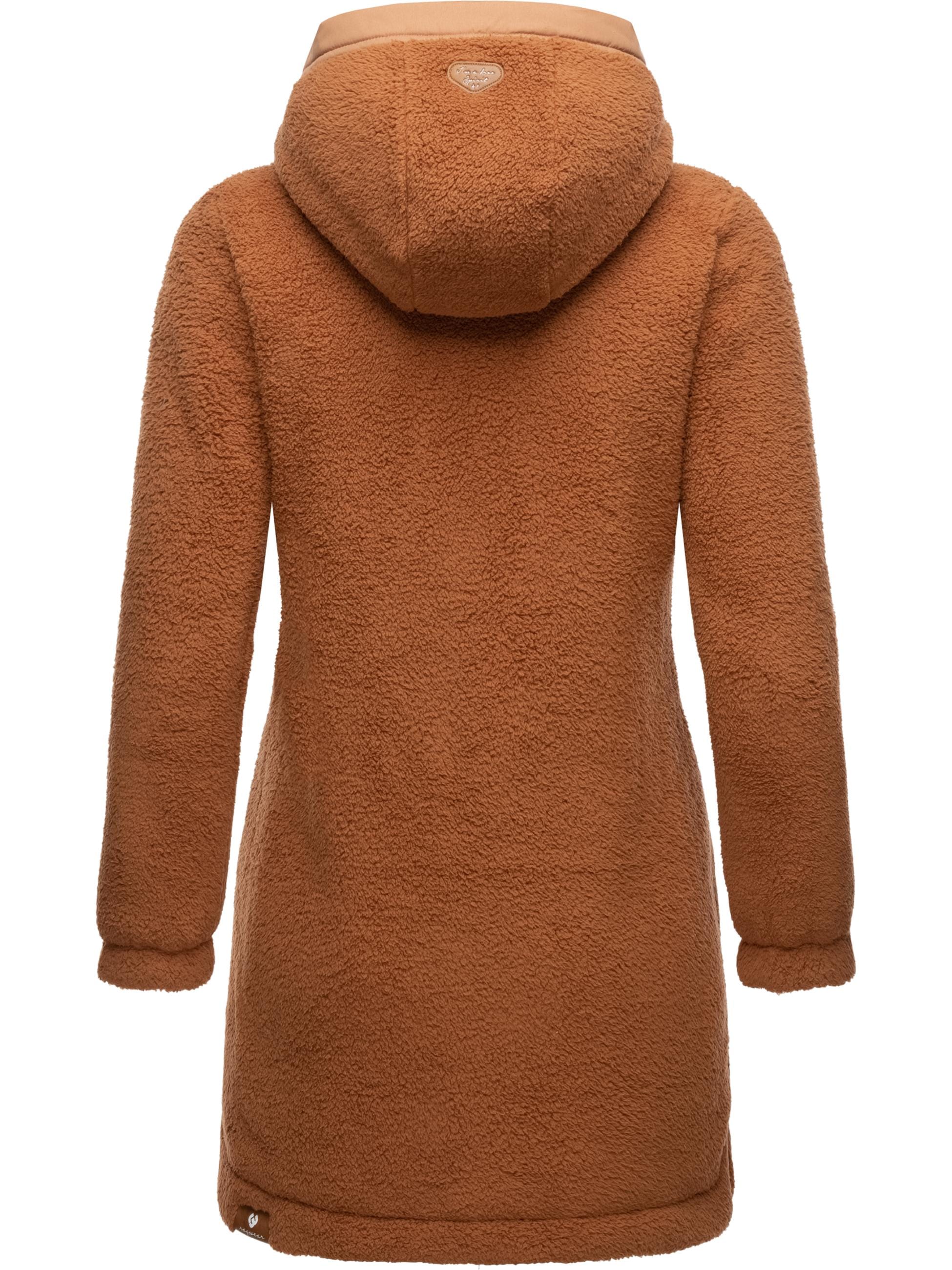 Ragwear Outdoorjacke »Übergangsjacke Cousy«, mit Kapuze, flauschige Übergangsjacke mit Teddyfell und Kapuze