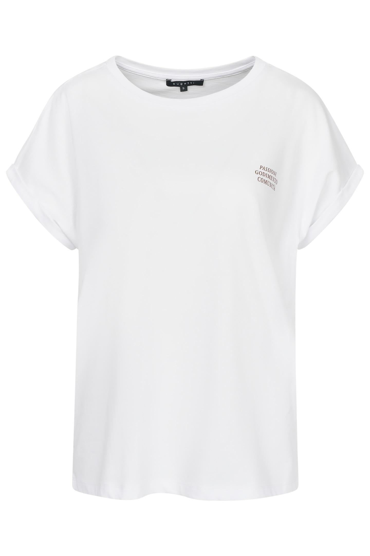 bugatti T-Shirt, aus Bio-Baumwolle