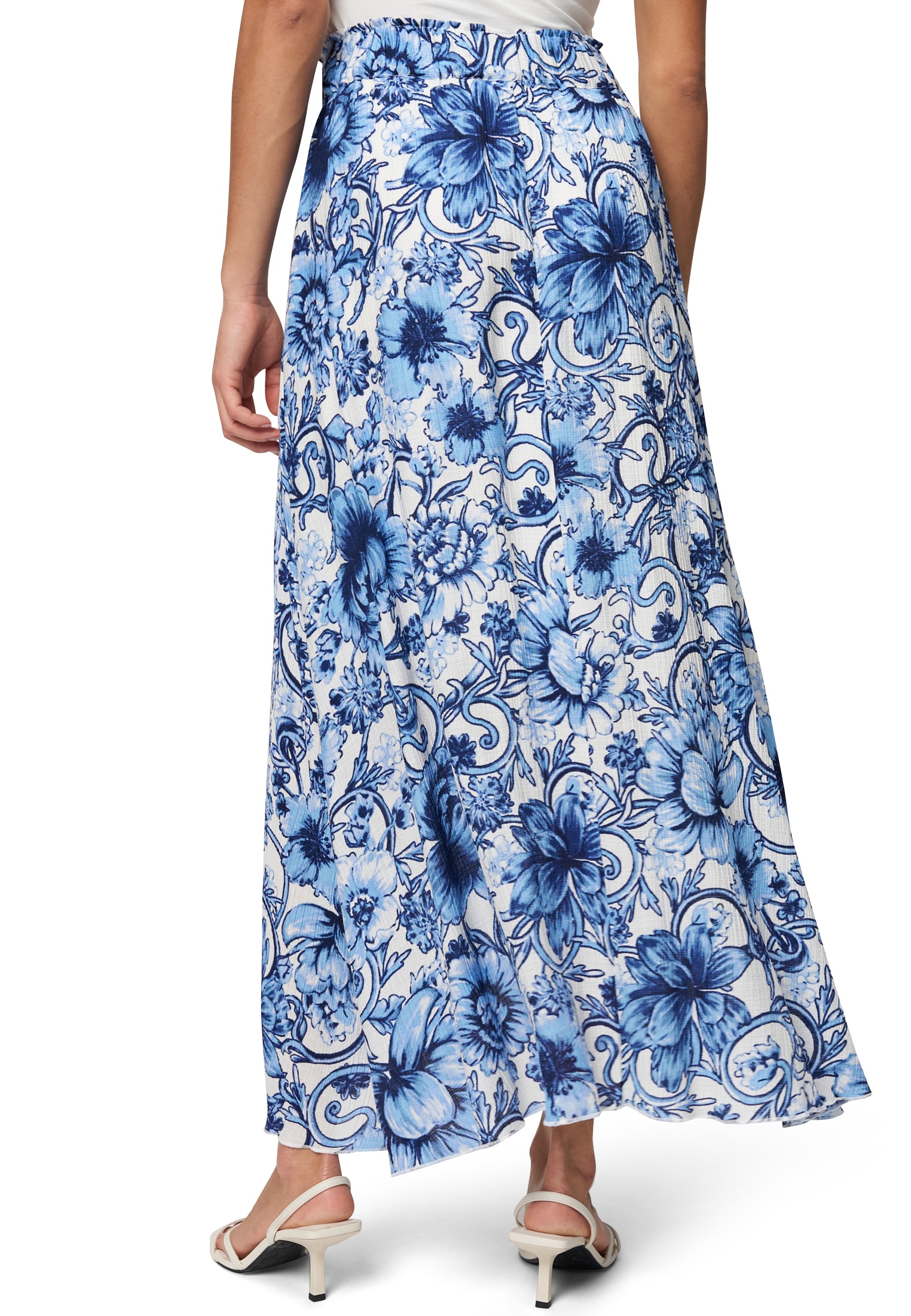 Zero Maxirock »Maxirock mit Blumenmuster«