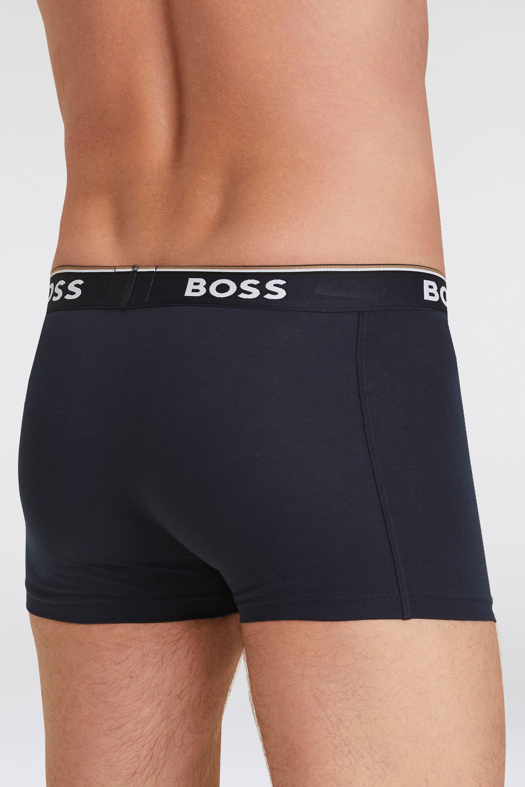 BOSS Boxer »TRUNK 3 PACK«, (3 St.), BOSS Schriftzug auf dem Bund