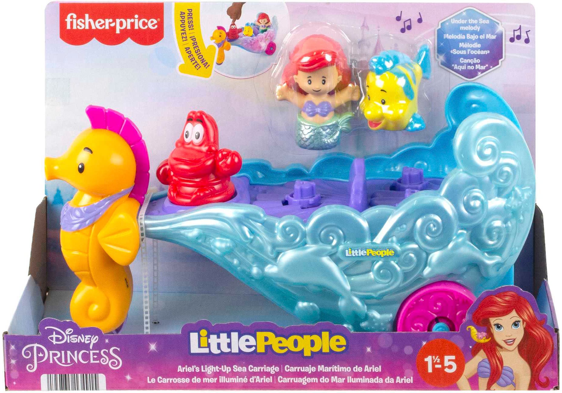 Fisher-Price® Lernspielzeug »Little People Arielle Kutsche Musikspielzeug«, mit Licht und Sound