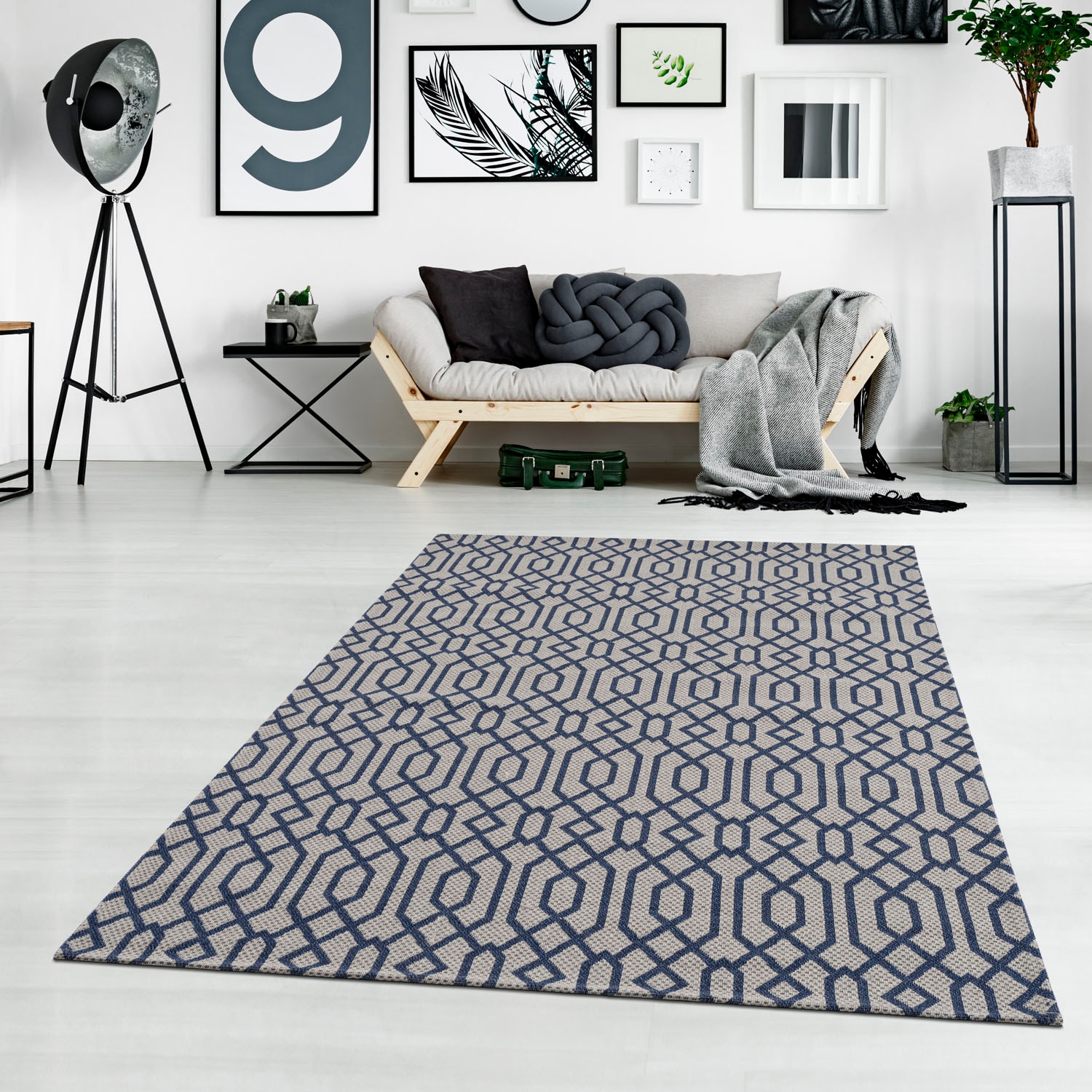 Carpet »Cotton«, Teppich rechteckig, Flachgewebe, Shop Online Pflegeleicht City 100% im Baumwolle,Marokkanisch, OTTO