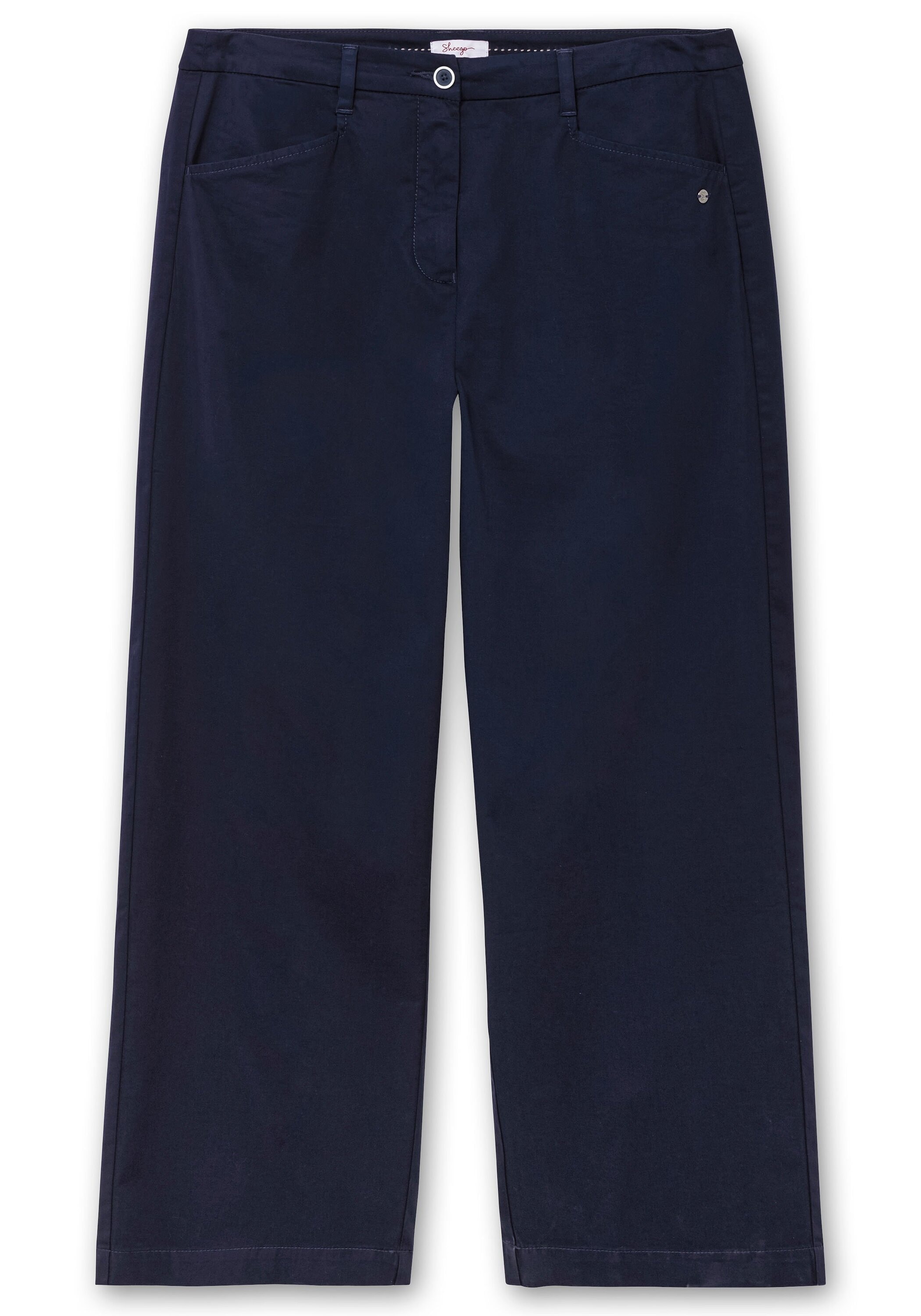 Sheego Stretch-Hose »Weite Hose im Chino-Stil, aus leichtem Twill«