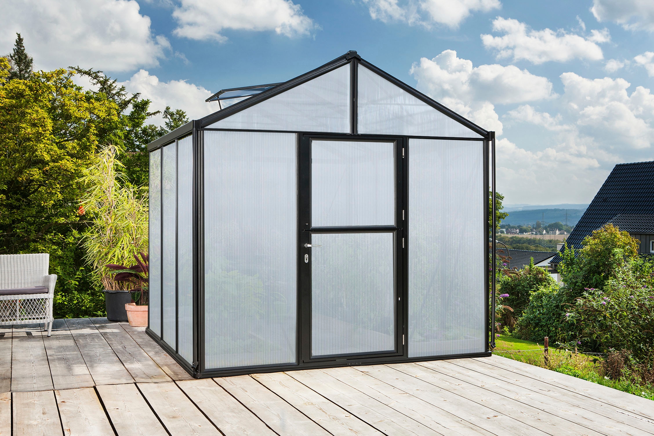 Vitavia Gewächshaus »Zeus 6200« besonders stabile Alu-Profile, 10 mm Hohlkammerplatten