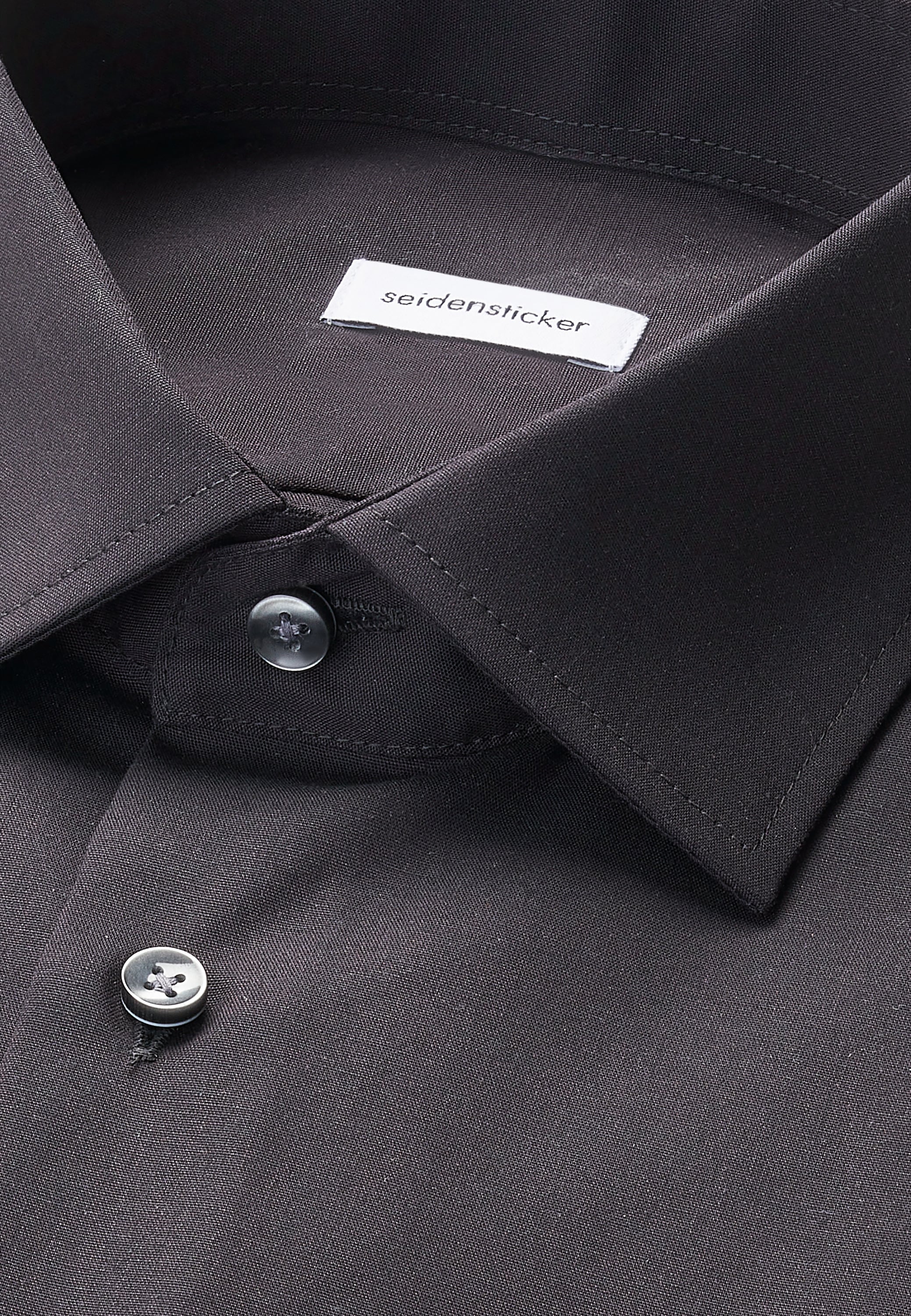 seidensticker Businesshemd »Schwarze Rose« Slim 1/1 Kentkragen Uni