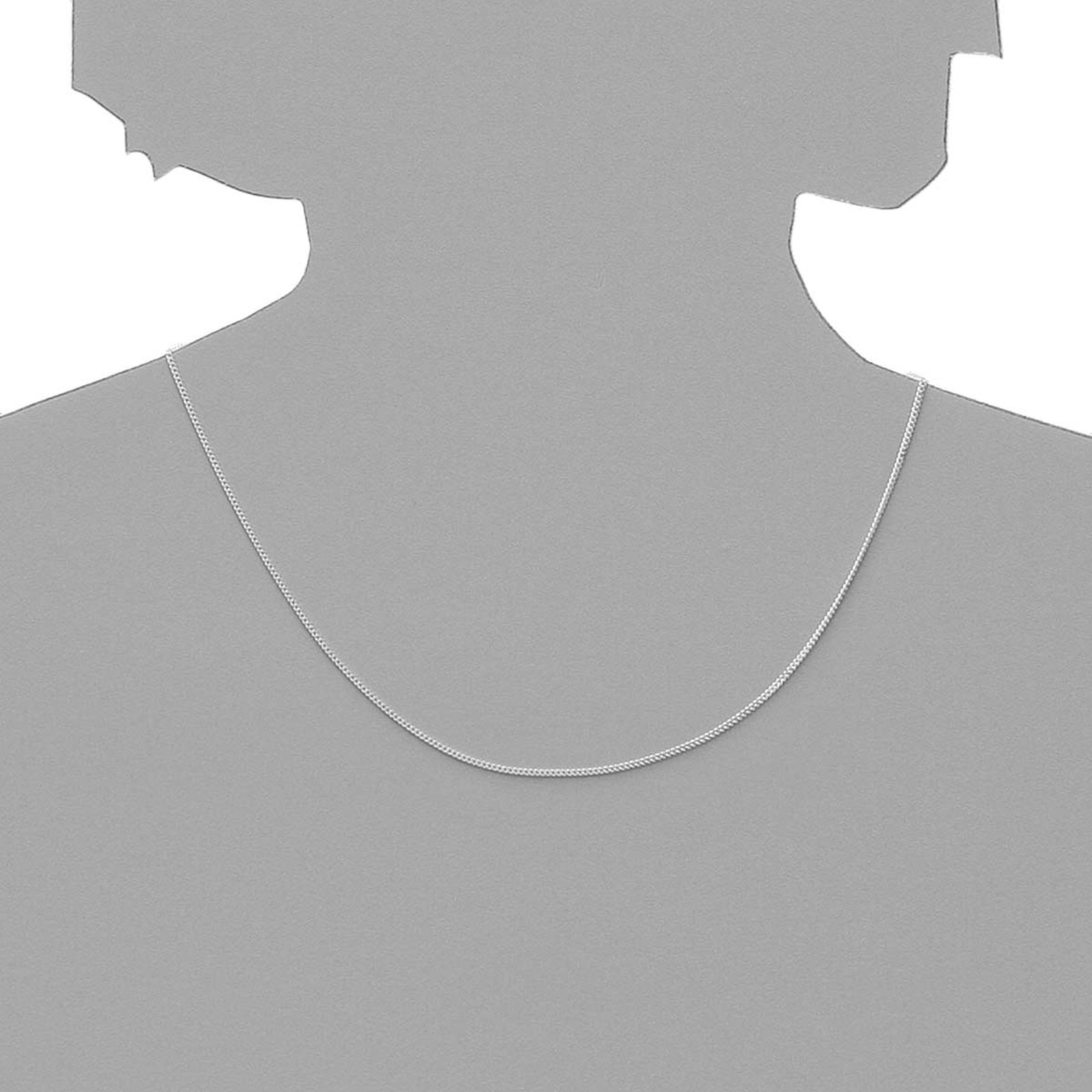 OSTSEE-SCHMUCK Silberkette »- Panzer diamantiert 1,3 mm breit - Silber 925/000 -,«