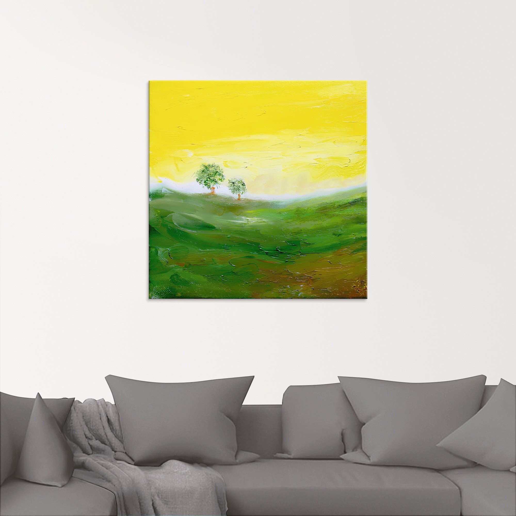 Artland Glasbild »Sonniger Tag«, Wiesen & Bäume, (1 St.), in verschiedenen Größen