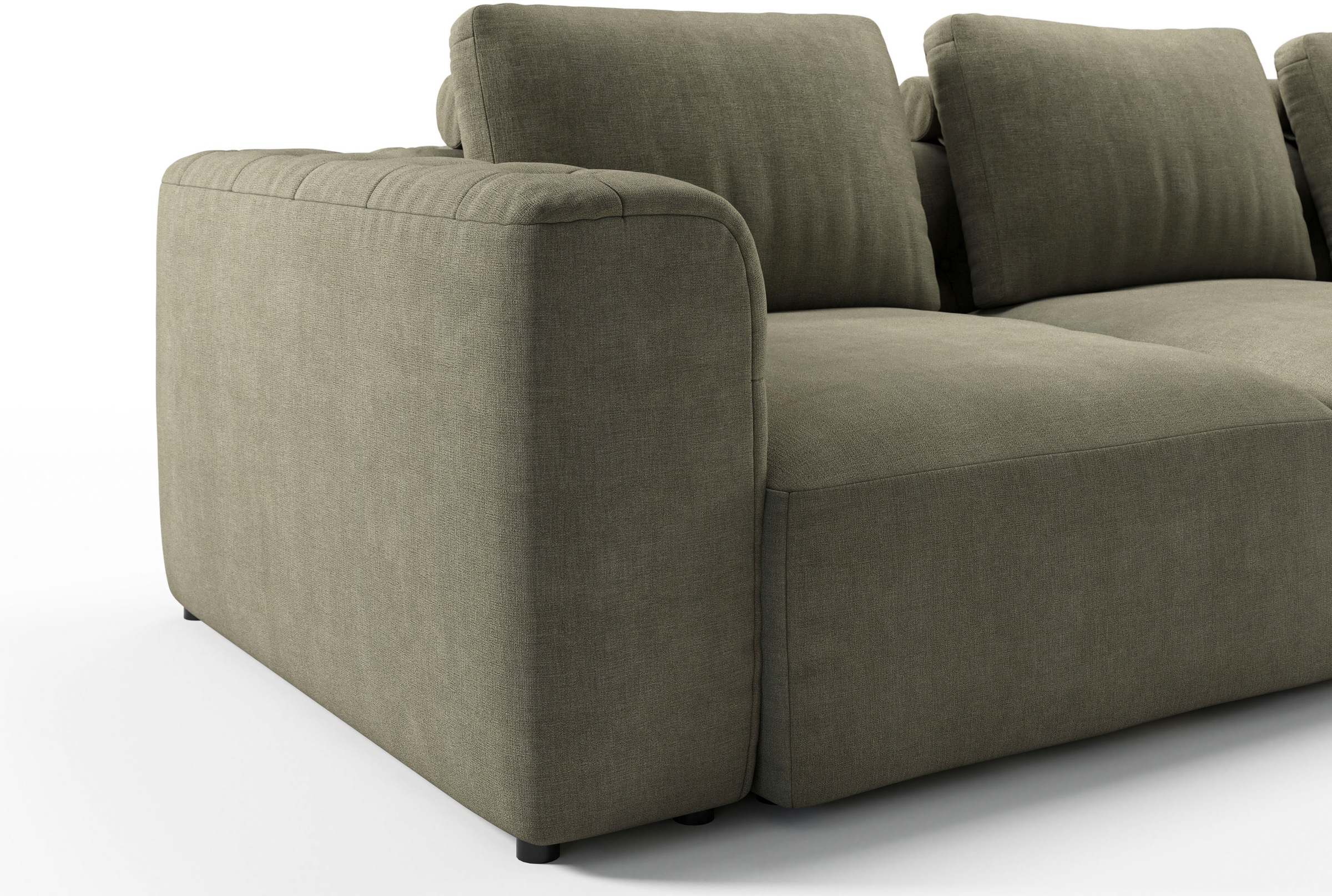 RAUM.ID 2,5-Sitzer »Cushid«, Modulsofa, bestehend aus 2 Teilen, Breite 268 cm