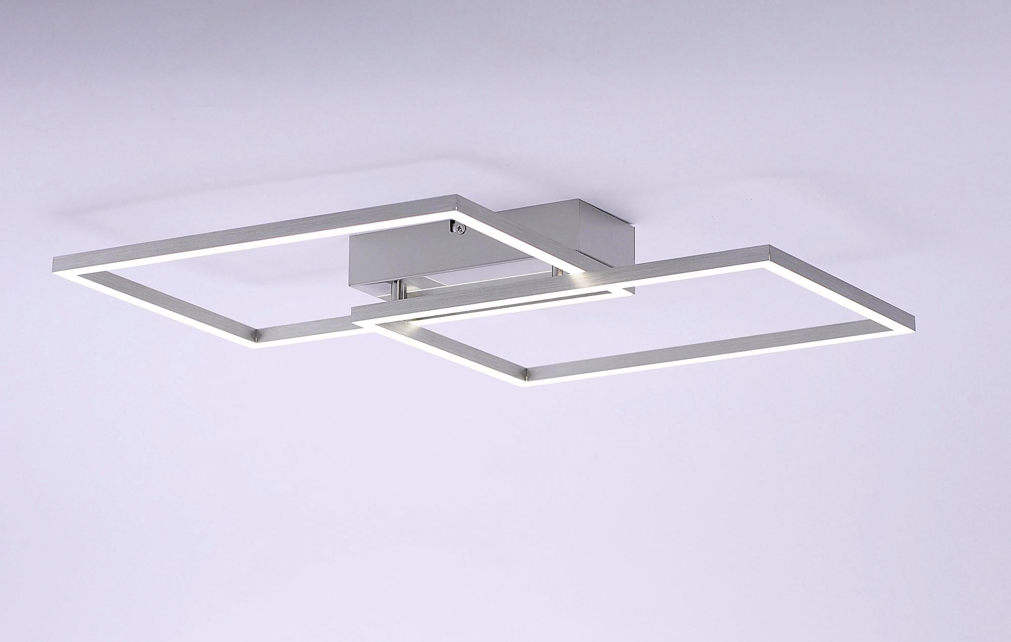 JUST LIGHT Deckenleuchte »IVEN«, 2 flammig, Leuchtmittel LED-Board | LED fest integriert, CCT-Farbtemperaturregelung, Dimmbar über Funkfernbed., Memoryfunktion