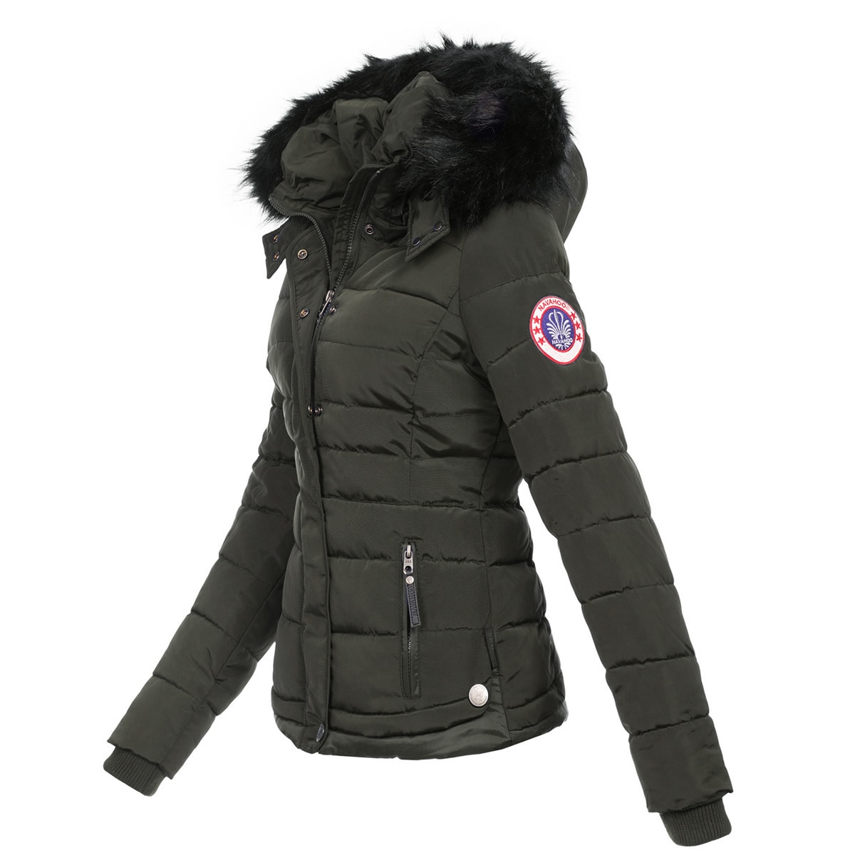 Navahoo Steppjacke »Navahoo Chloe warme Damen Winter Jacke Parka Mantel Stepp Kurzjacke gefüttert NEU B301«
