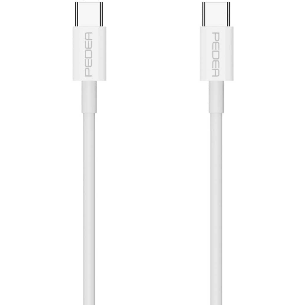 PEDEA Smartphone-Kabel »Daten- und Schnellladekabel USB-C/USB-C«, USB-C, USB-C, 100 cm