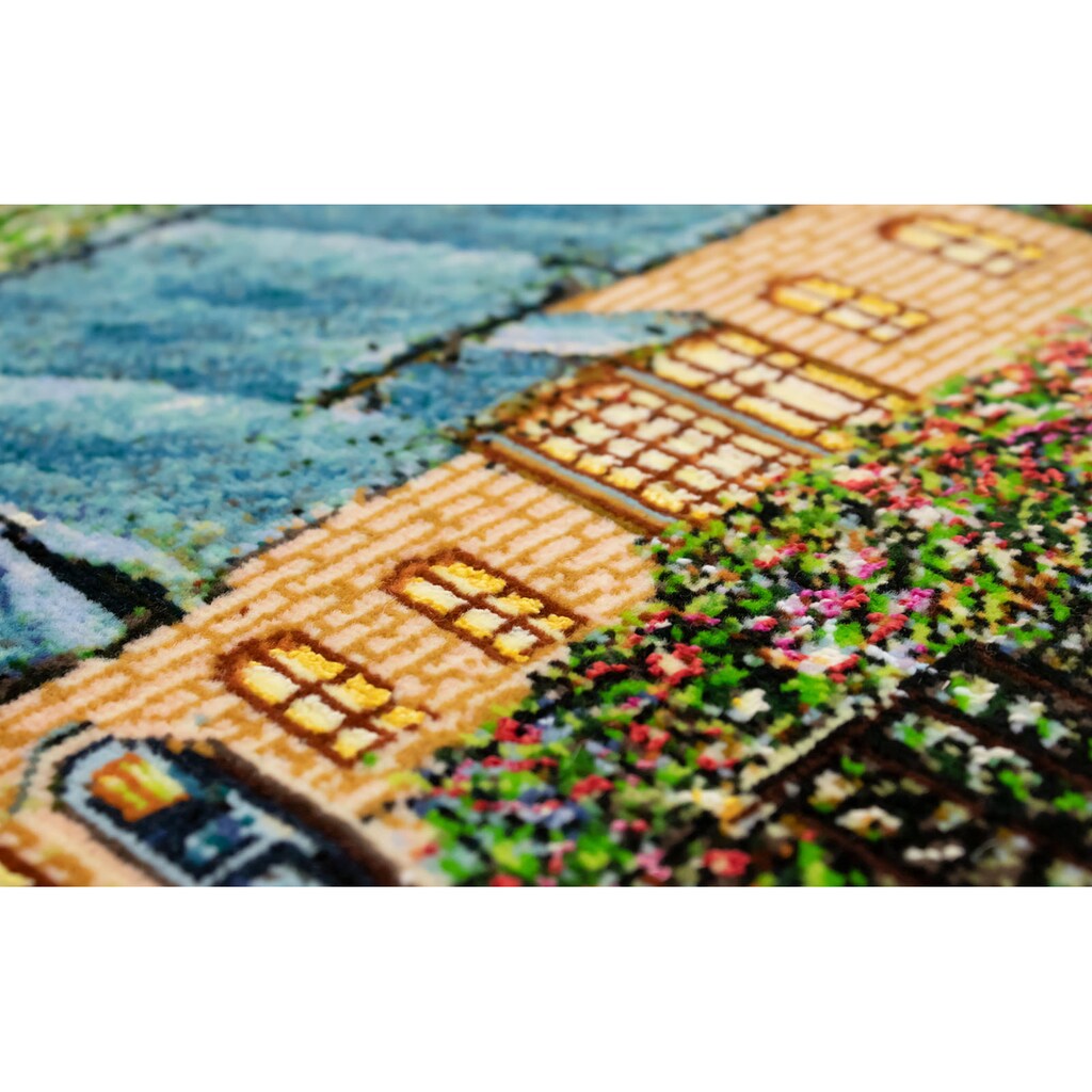 morgenland Wandteppich »Täbriz 50 Raj Teppich handgeknüpft mehrfarbig«, rechteckig