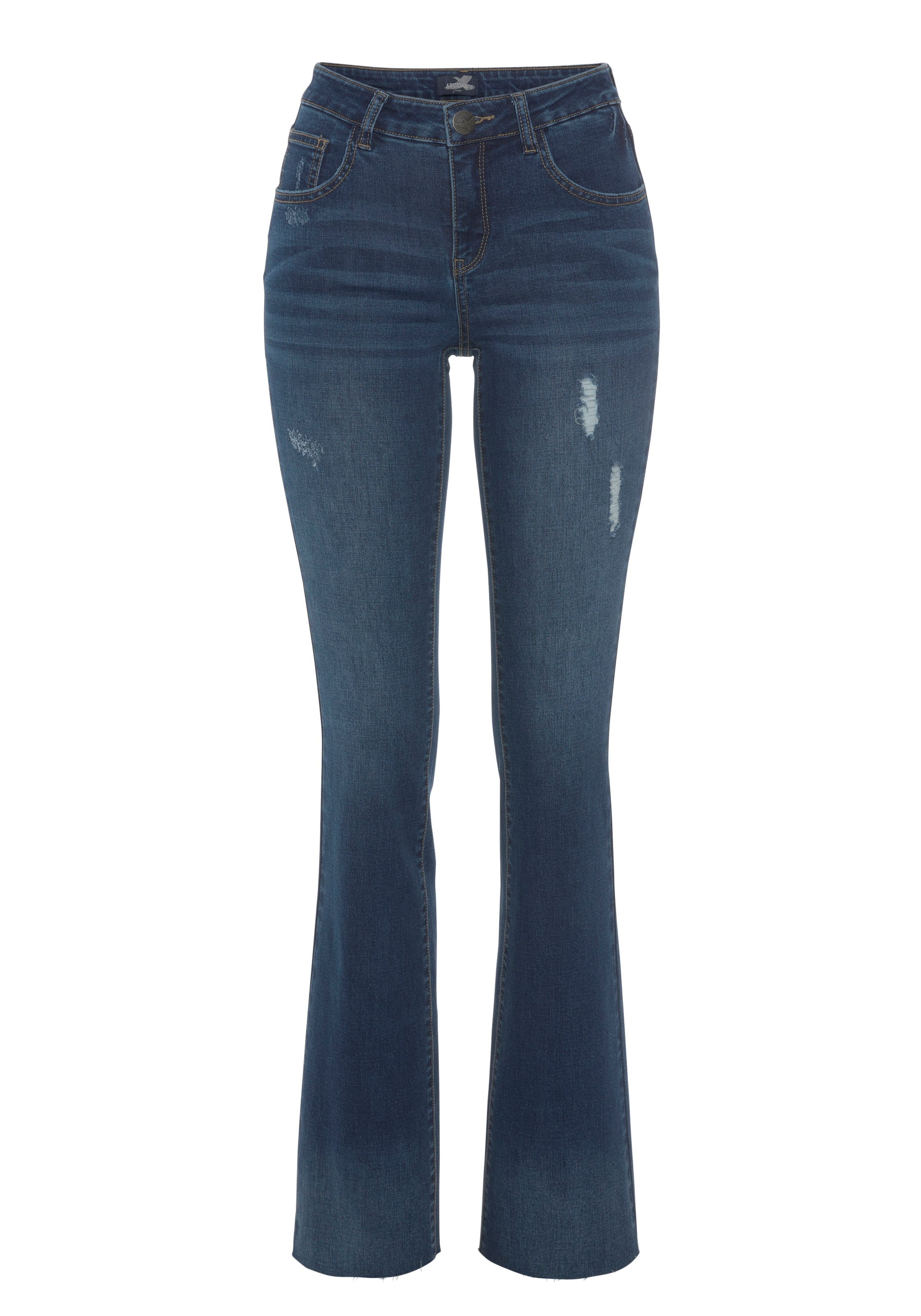 Arizona Mid-Waist kaufen online Bootcut-Jeans »Ultra-Stretch«,